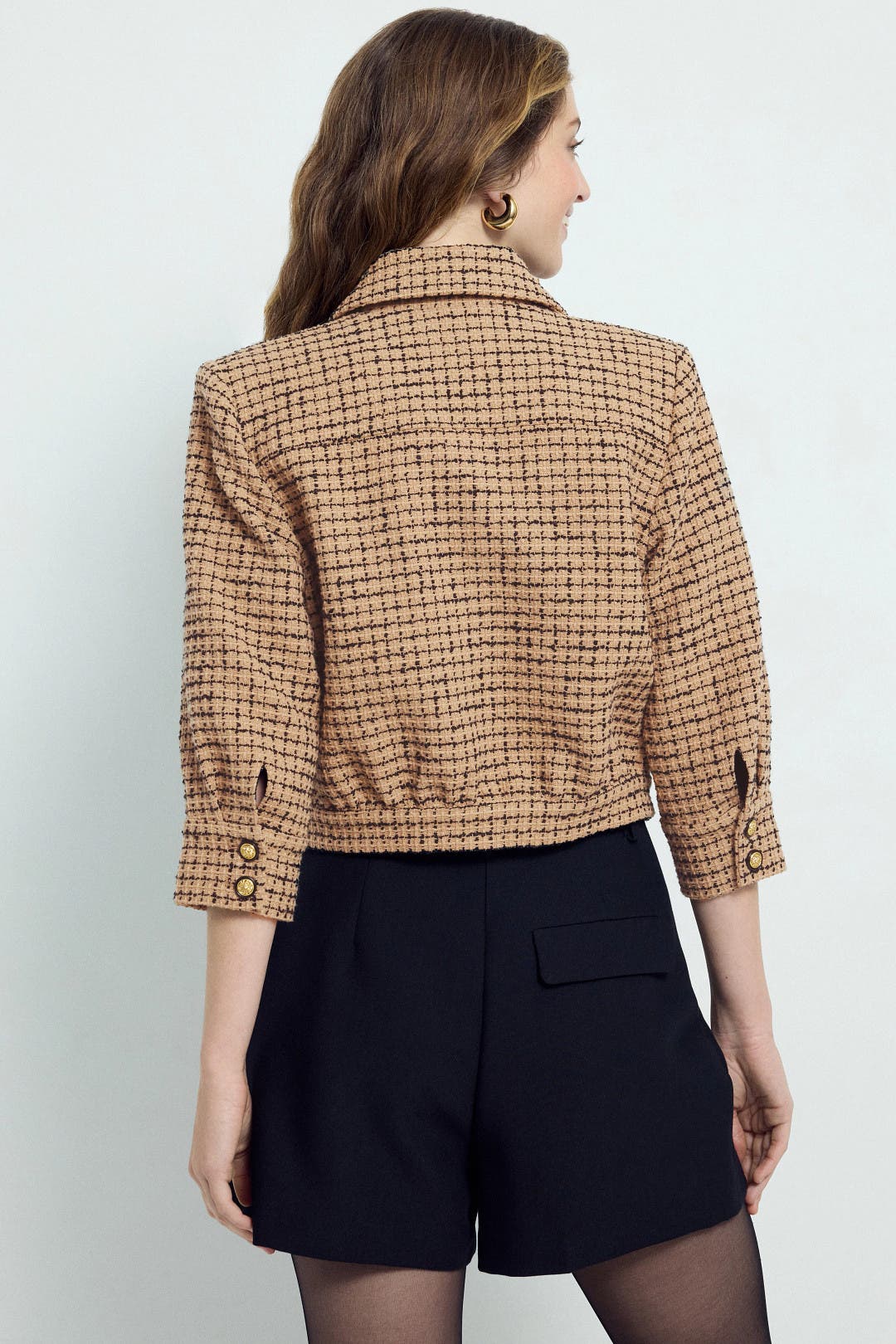 Jia Tweed Collared Jacket by L'agence | Rent the Runway