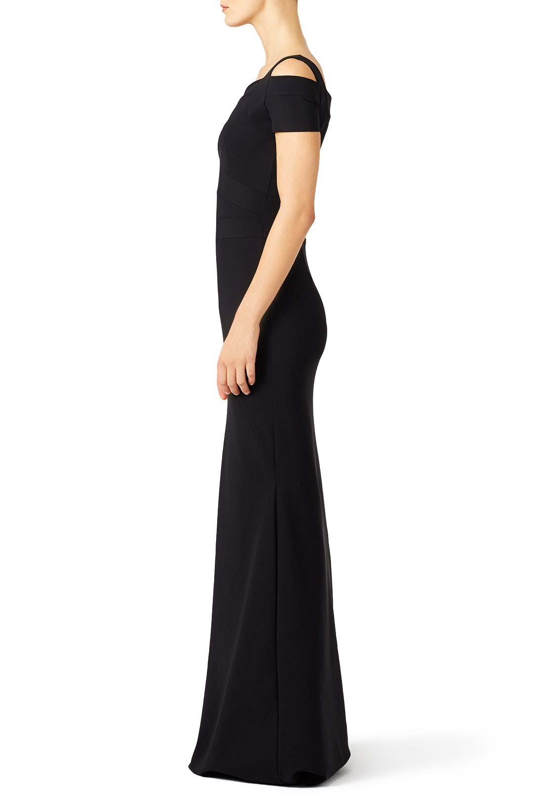 Black Jenna Gown by Chiara Boni La Petite Robe 1