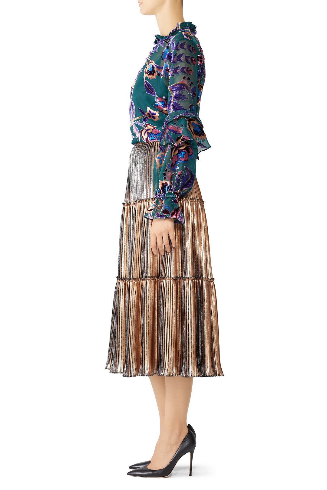 Burnout Velvet Blouse by PatBO 2