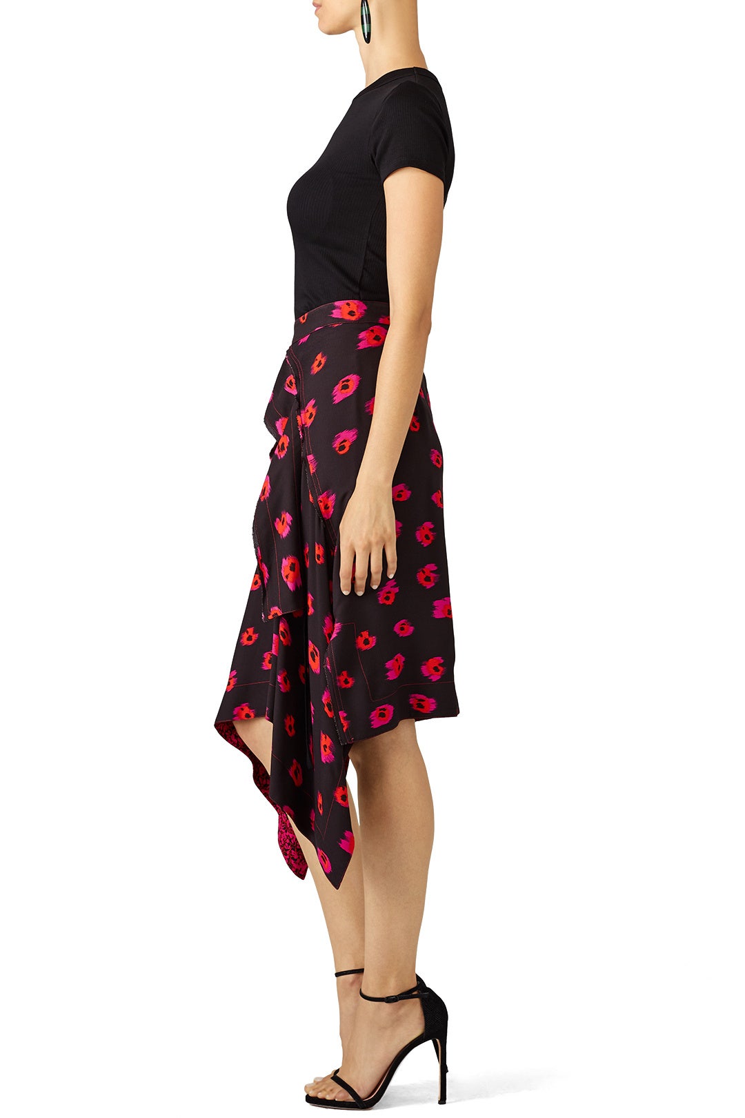 Black Layered Midi Skirt by Proenza Schouler 1