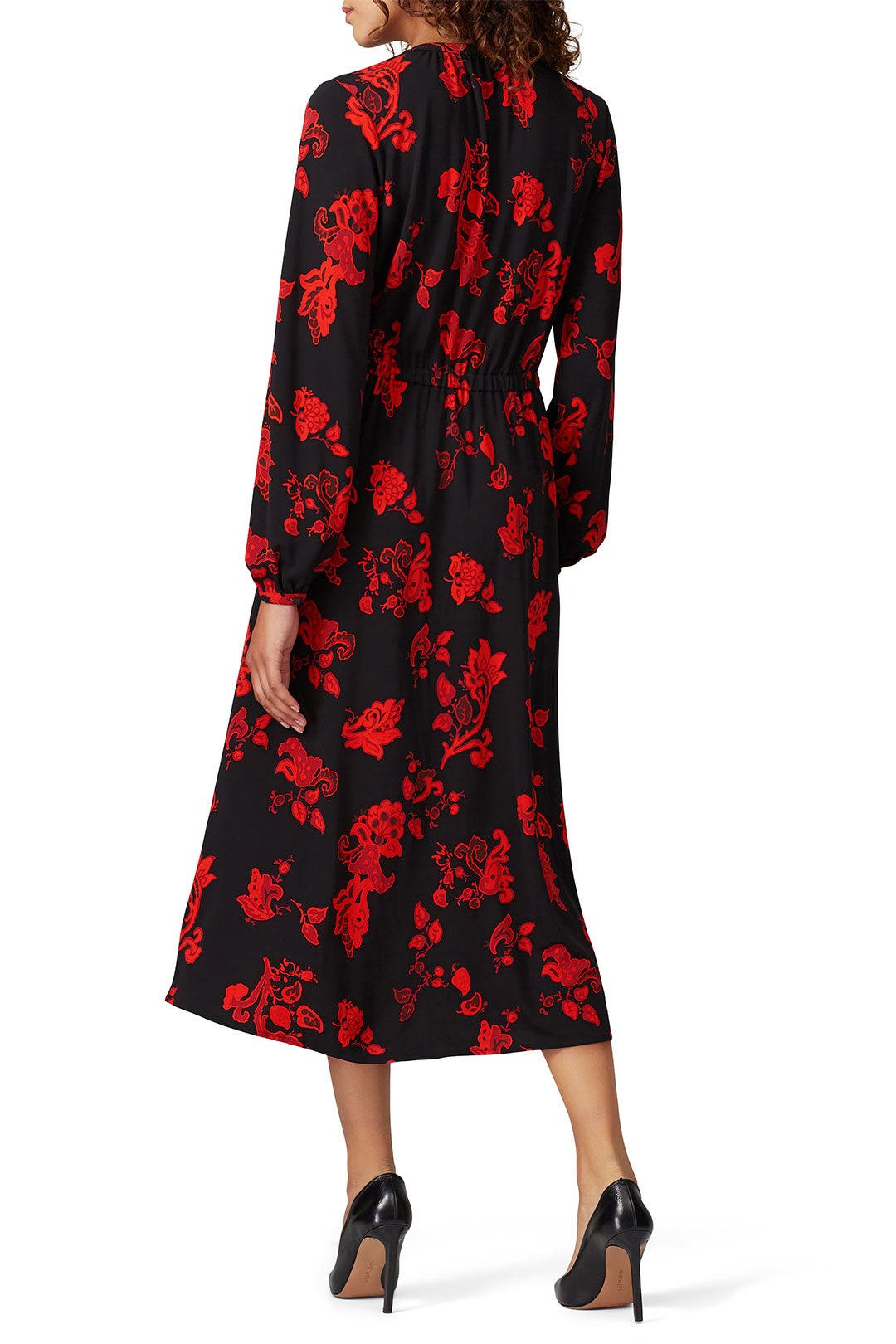 Paisley Jersey Bow Dress by Tory Burch 2