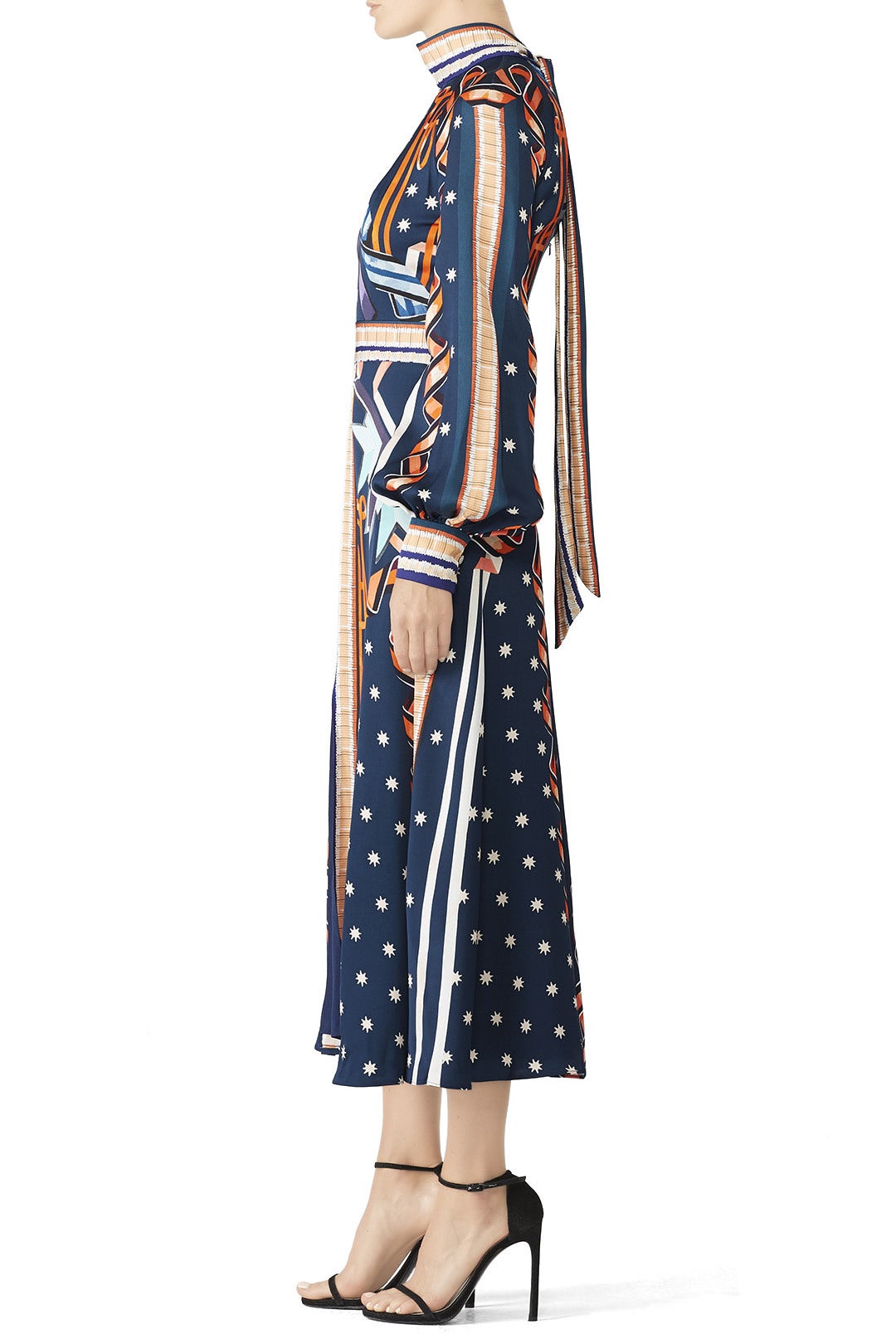 Petrol Ribbon Midi Dress by Temperley London 2