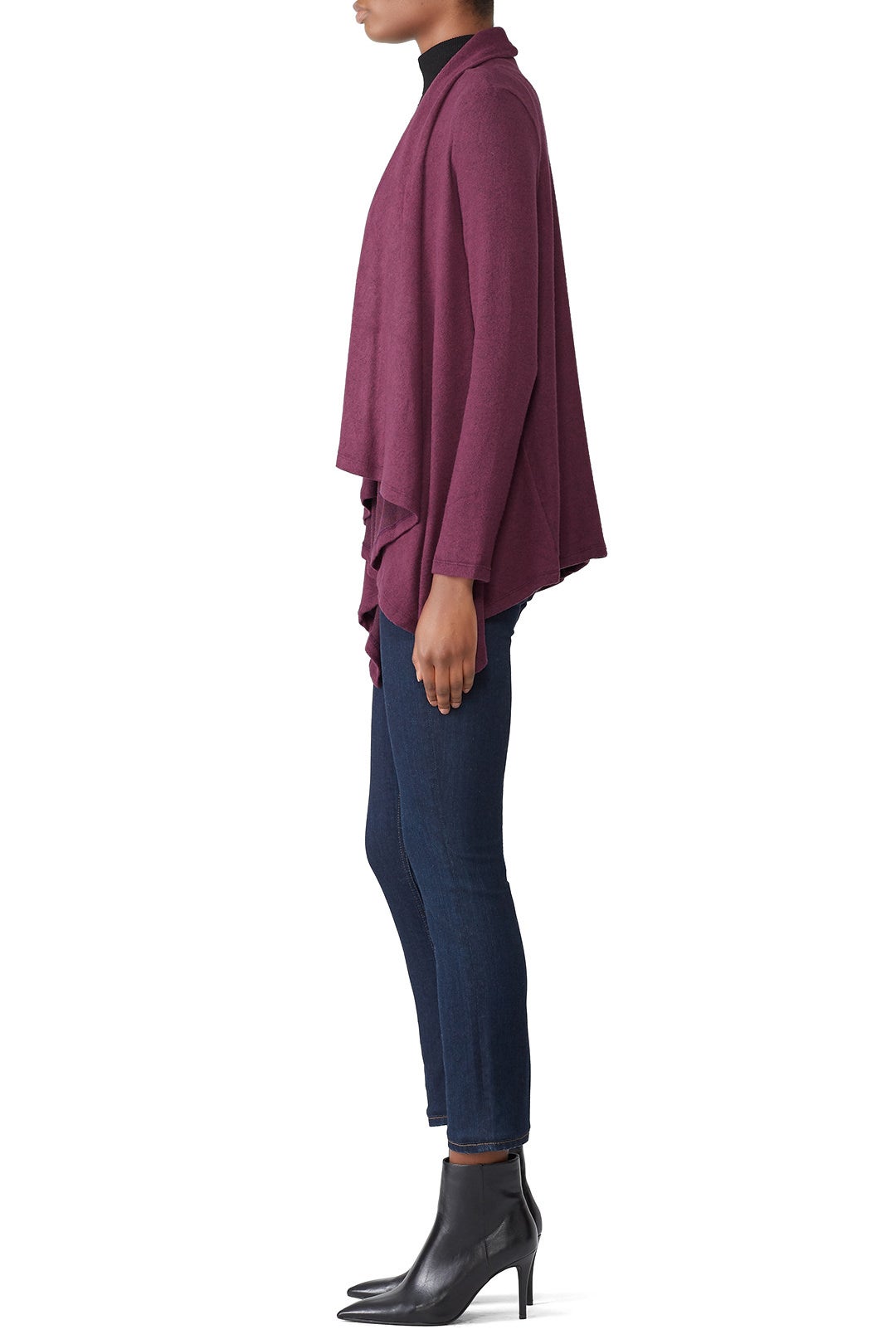 Berry Amie Waterfall Cardigan by B Collection by Bobeau 1