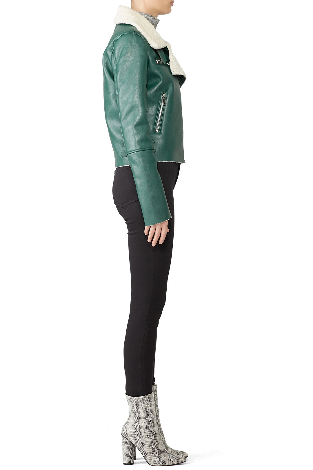 Out Of The Woods Vegan Leather Jacket by BLANKNYC 1