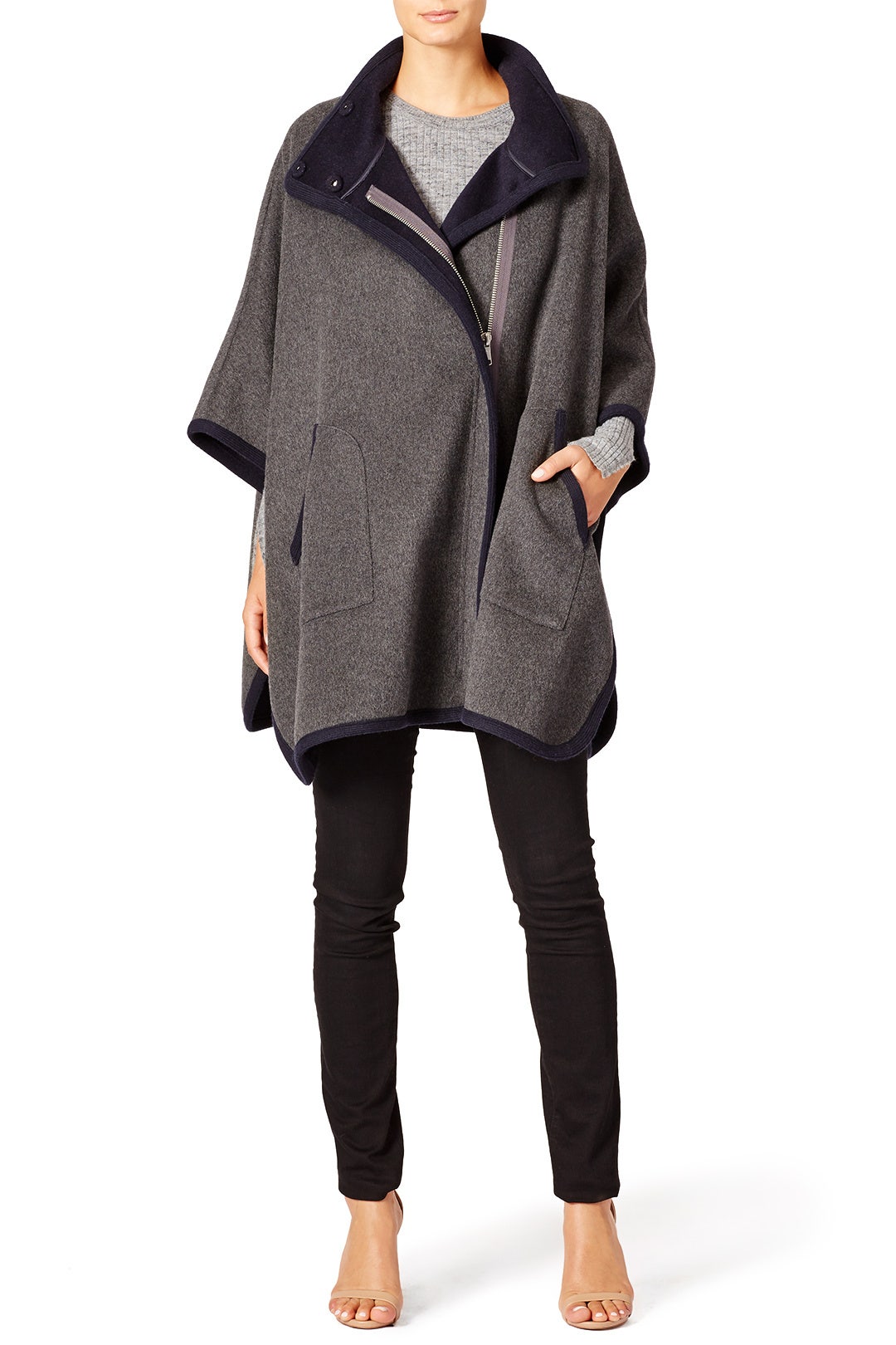 Piped Cape Jacket by Joie 2