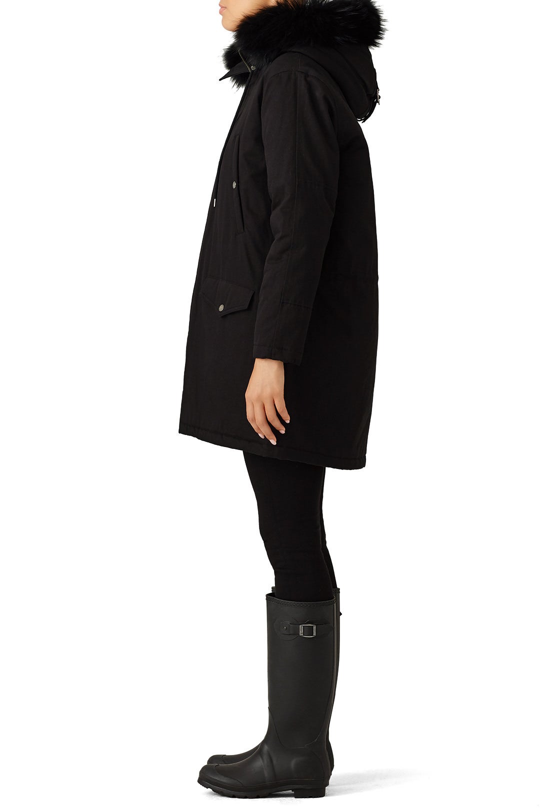 Black Technical Parka by The Kooples 2