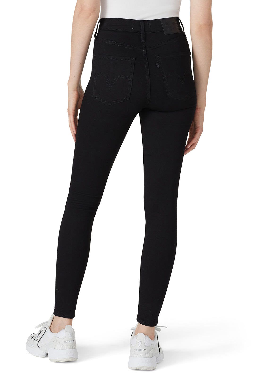 Black Mile High Skinny Jeans by Levi's 2