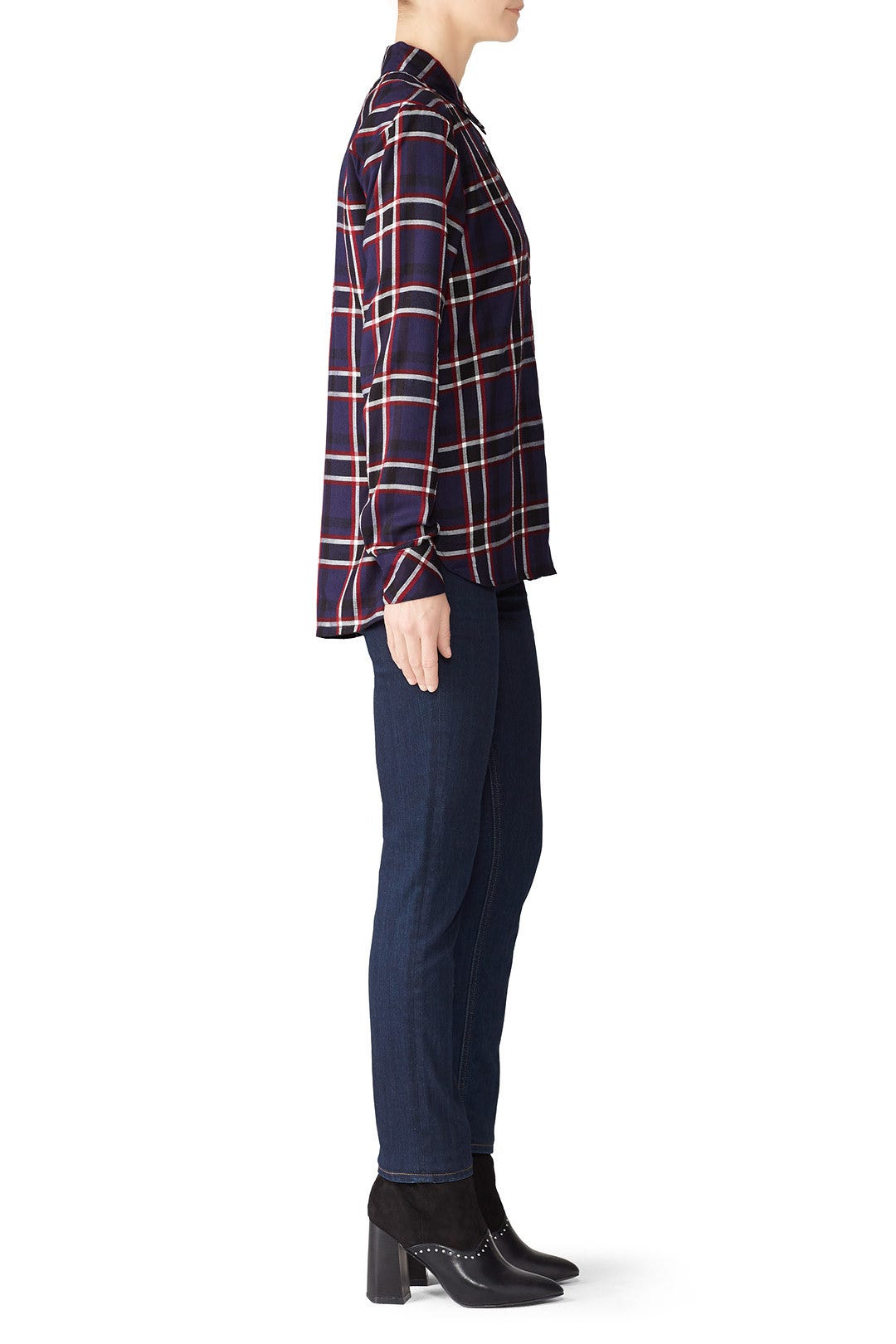 Plaid Boyfriend Shirt by Michael Stars 2