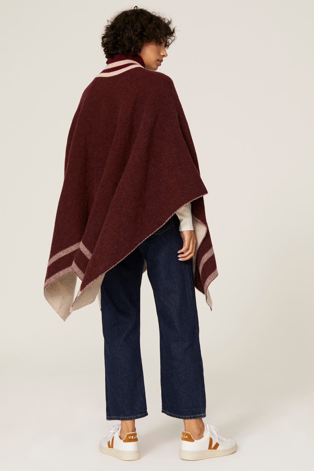 Varsity Zip Wool Poncho by rag & bone | Rent the Runway