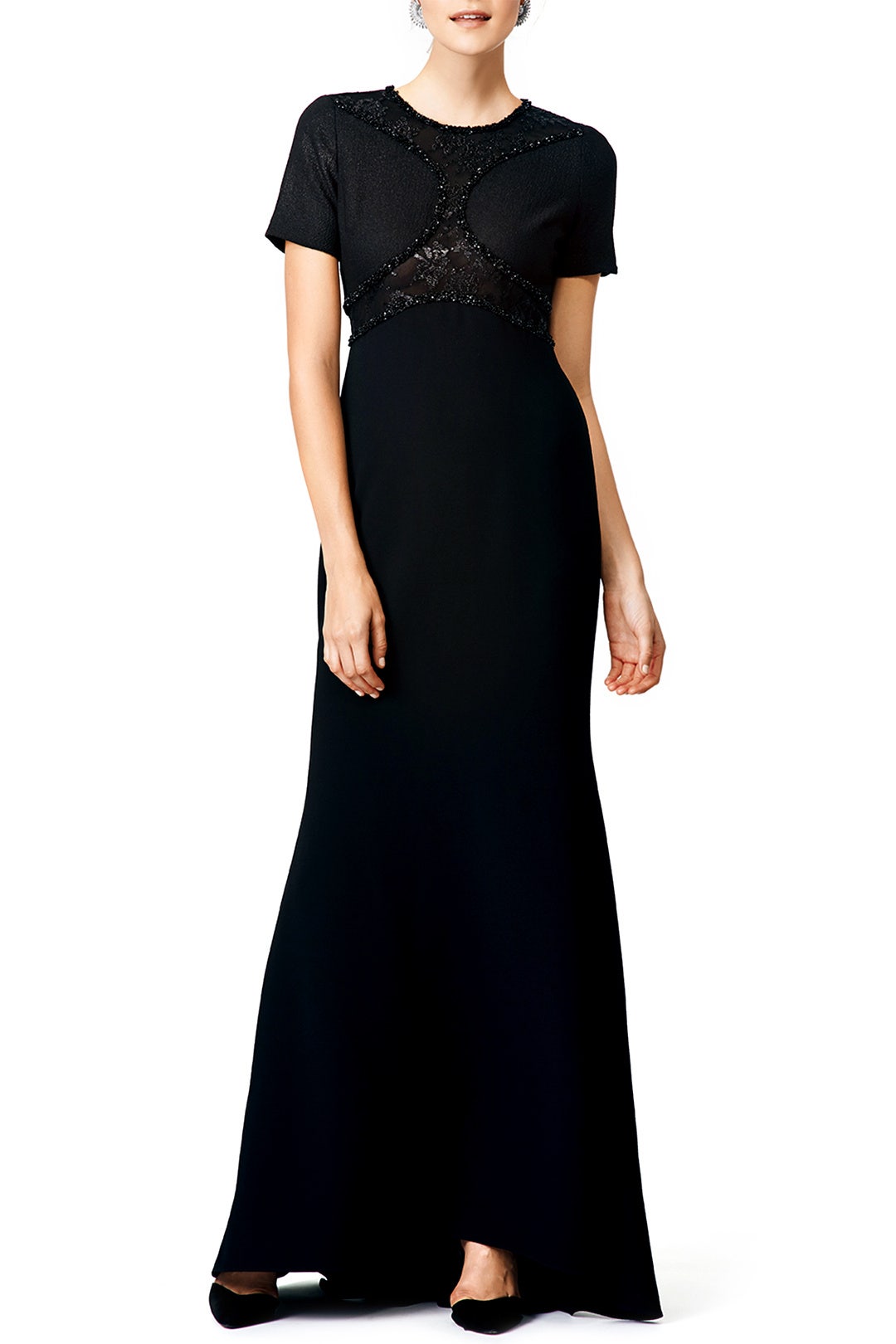 Cut to Black Gown by Badgley Mischka 0