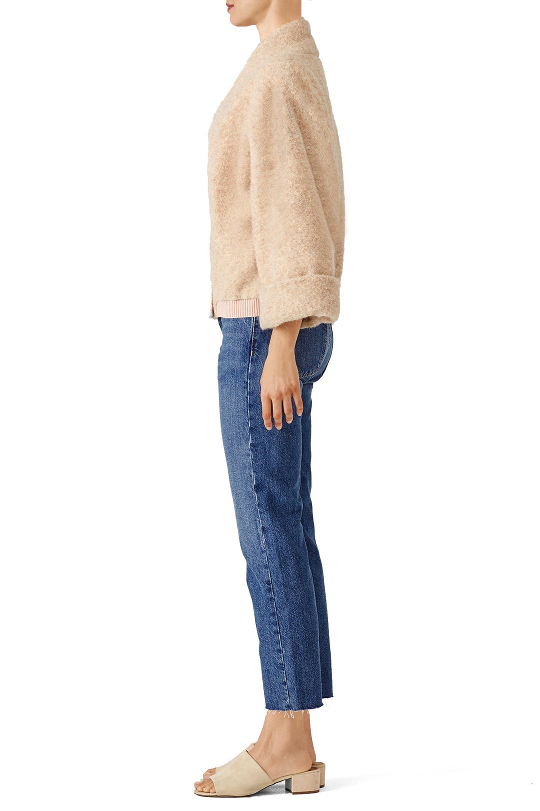 Oatmeal Sweater Jacket by Badgley Mischka 1