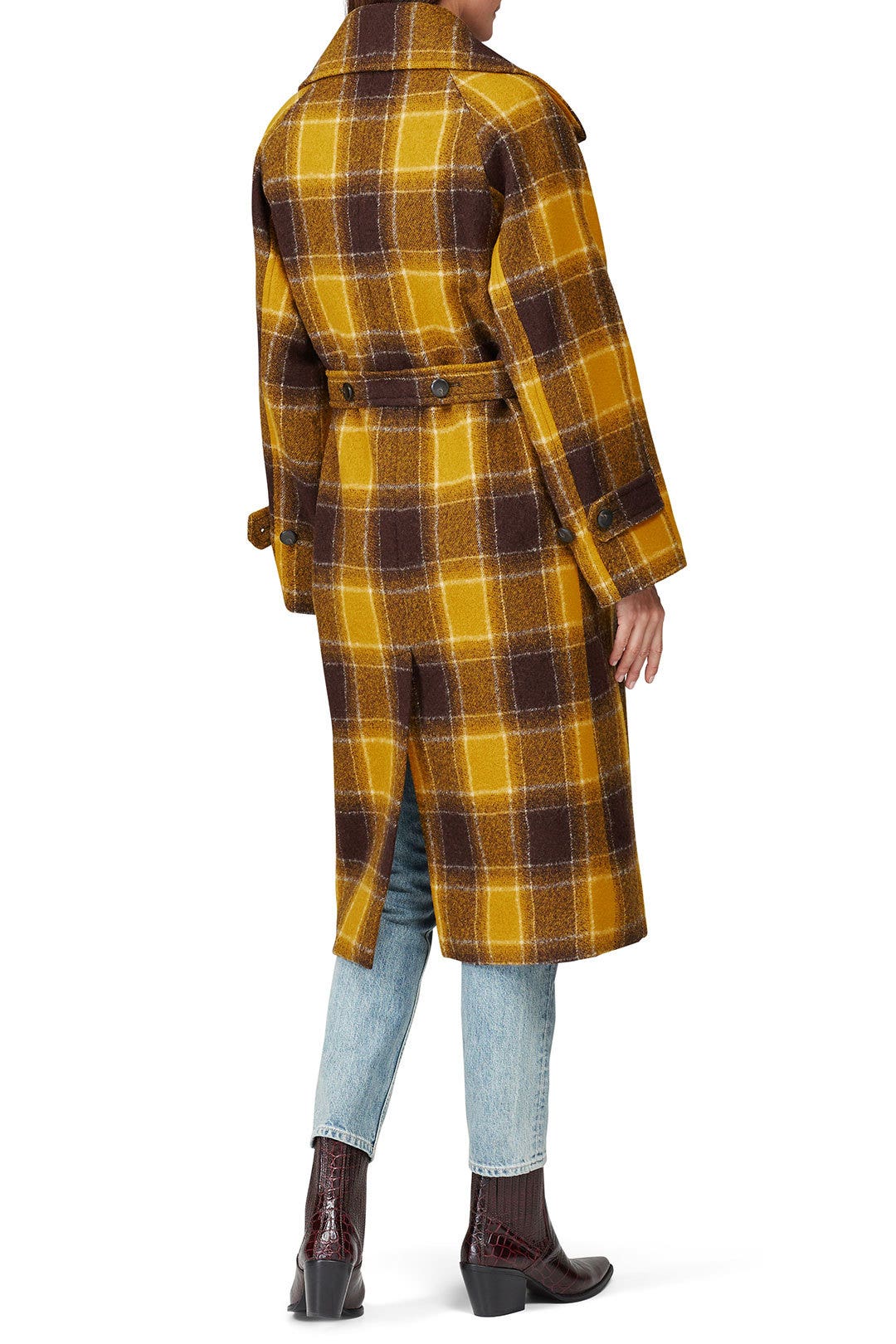 Amber Pop Plaid Coat by Sea New York 2