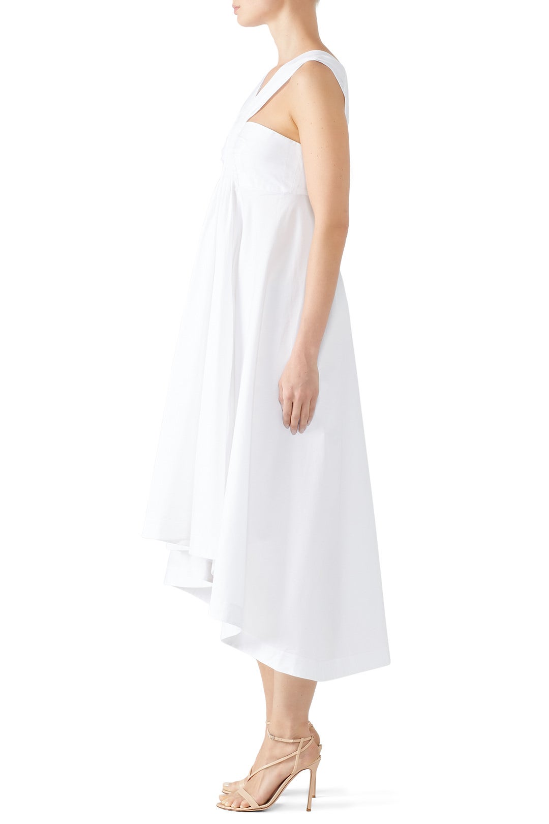 Smocked Drape A-Line Dress by TEIJA 2