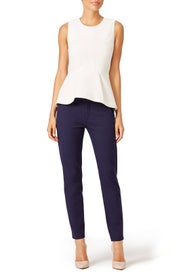 Cream Rive Gauche Top by TY-LR