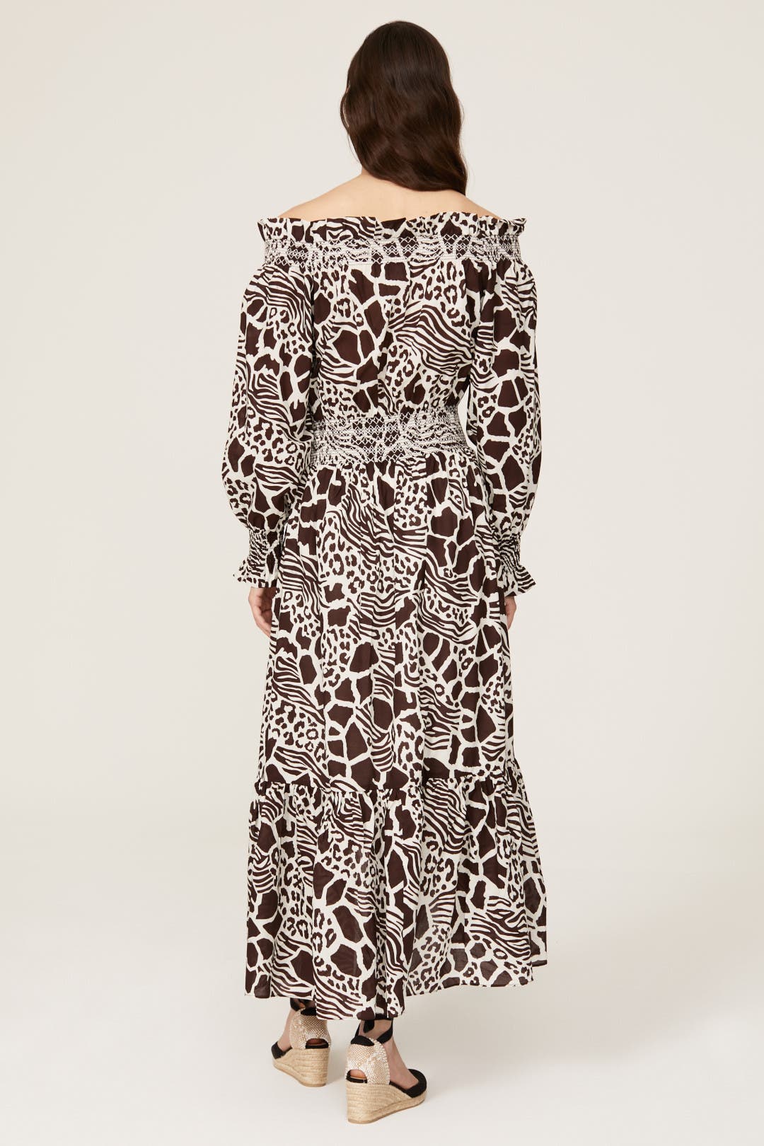 Smocked Off the Shoulder Dress by Adam Lippes x RTR | Rent the Runway