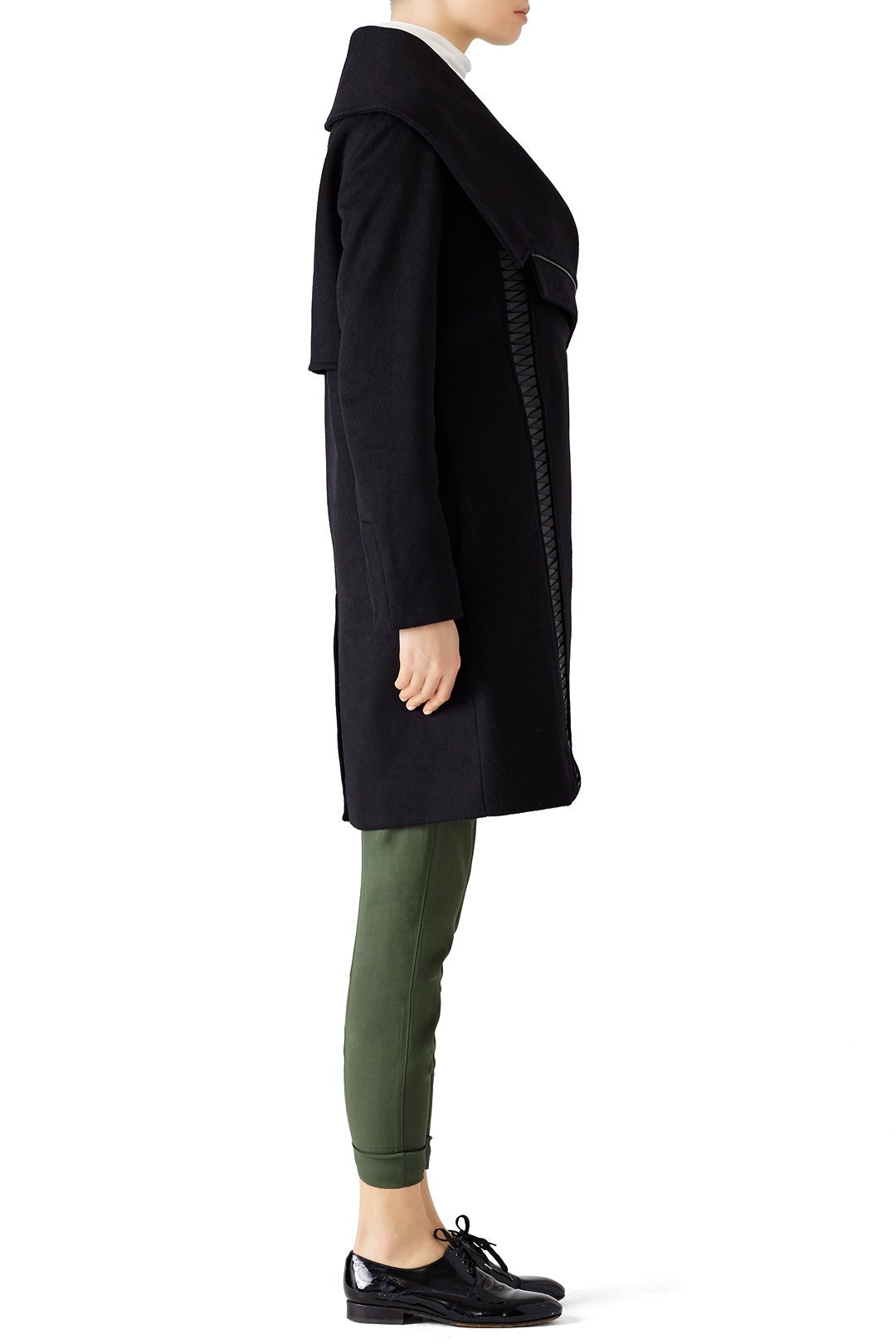 Black Nikki Coat by Badgley Mischka 1
