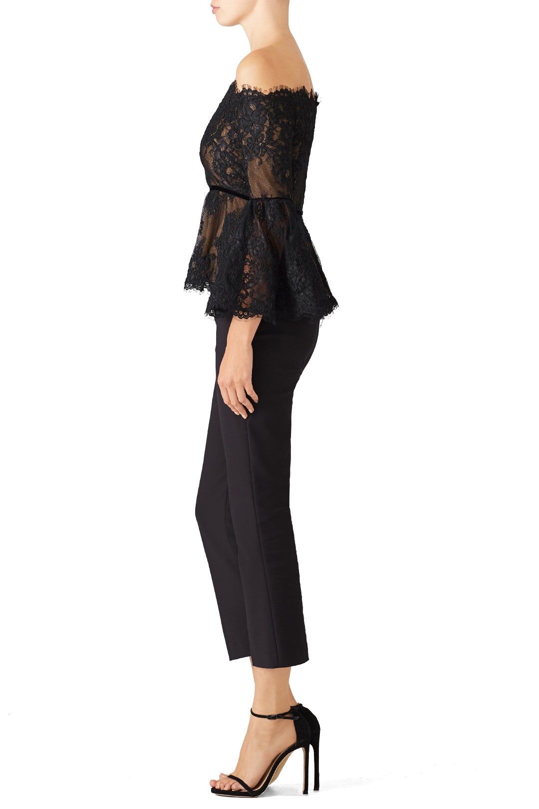 Scalloped Lace Top by Marchesa Notte 2
