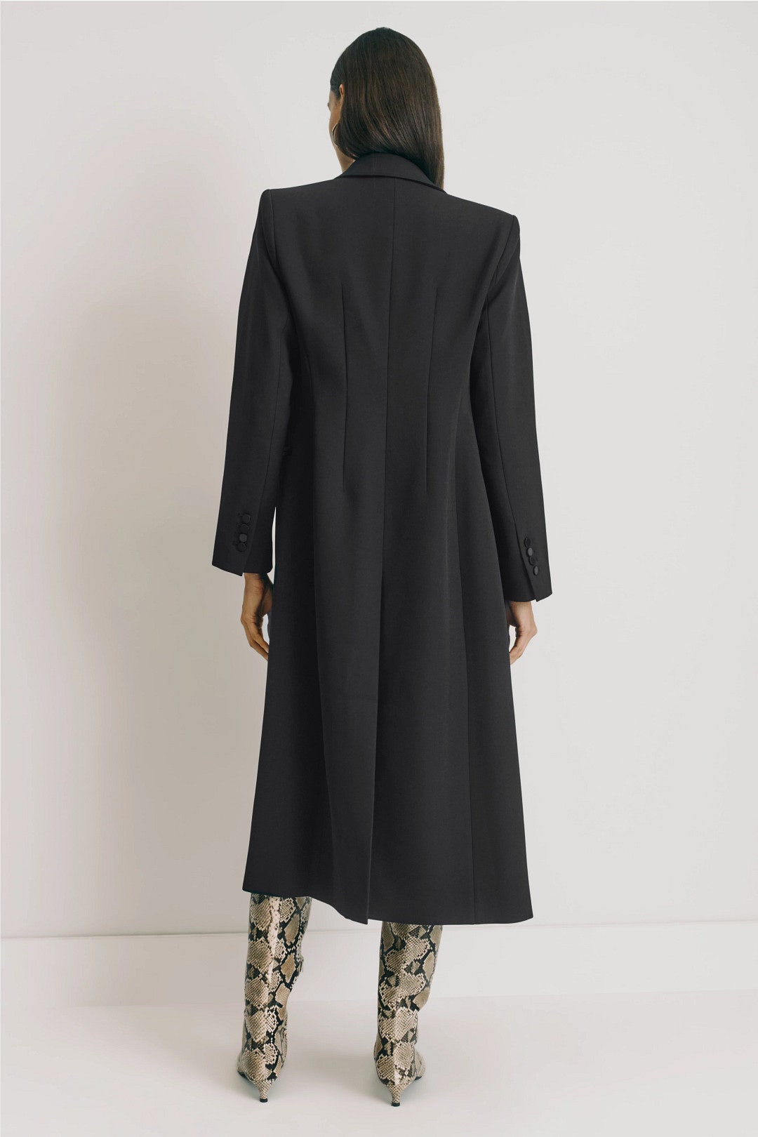 Satin Trim Dinner Coat by Ronny Kobo x RTR 2