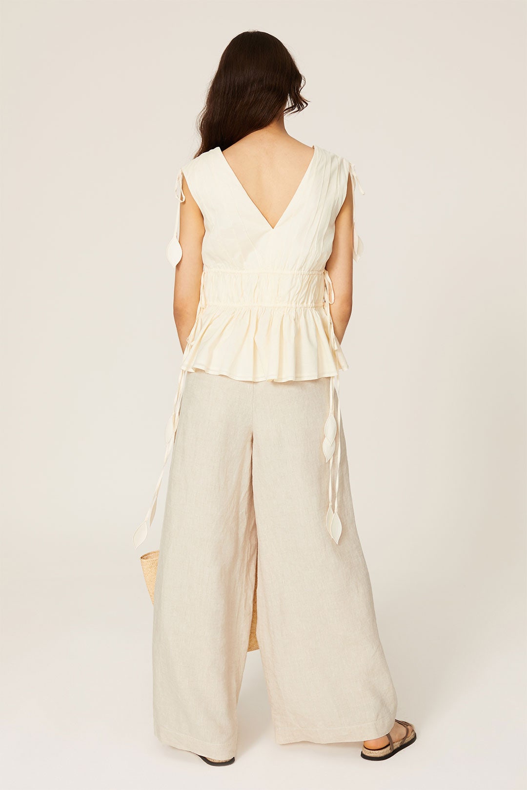 Sleeveless Side Tie Blouse by Tory Burch 1