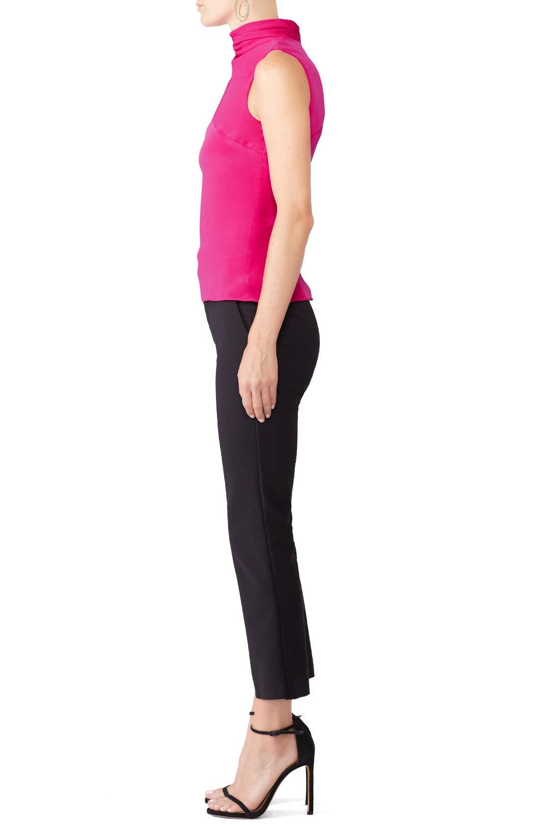 Pink Draped Neck Top by Cushnie 1
