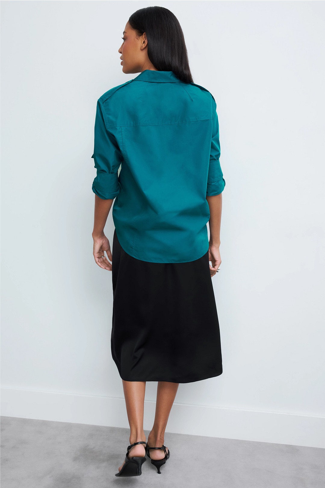 Relaxed Shirt Combo Dress