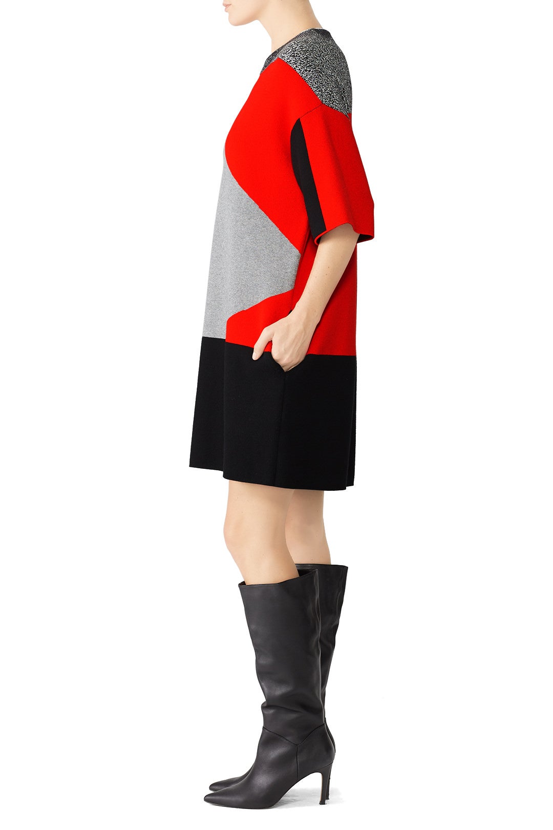 Graphic Jacquard Knit Dress by Proenza Schouler White Label 2