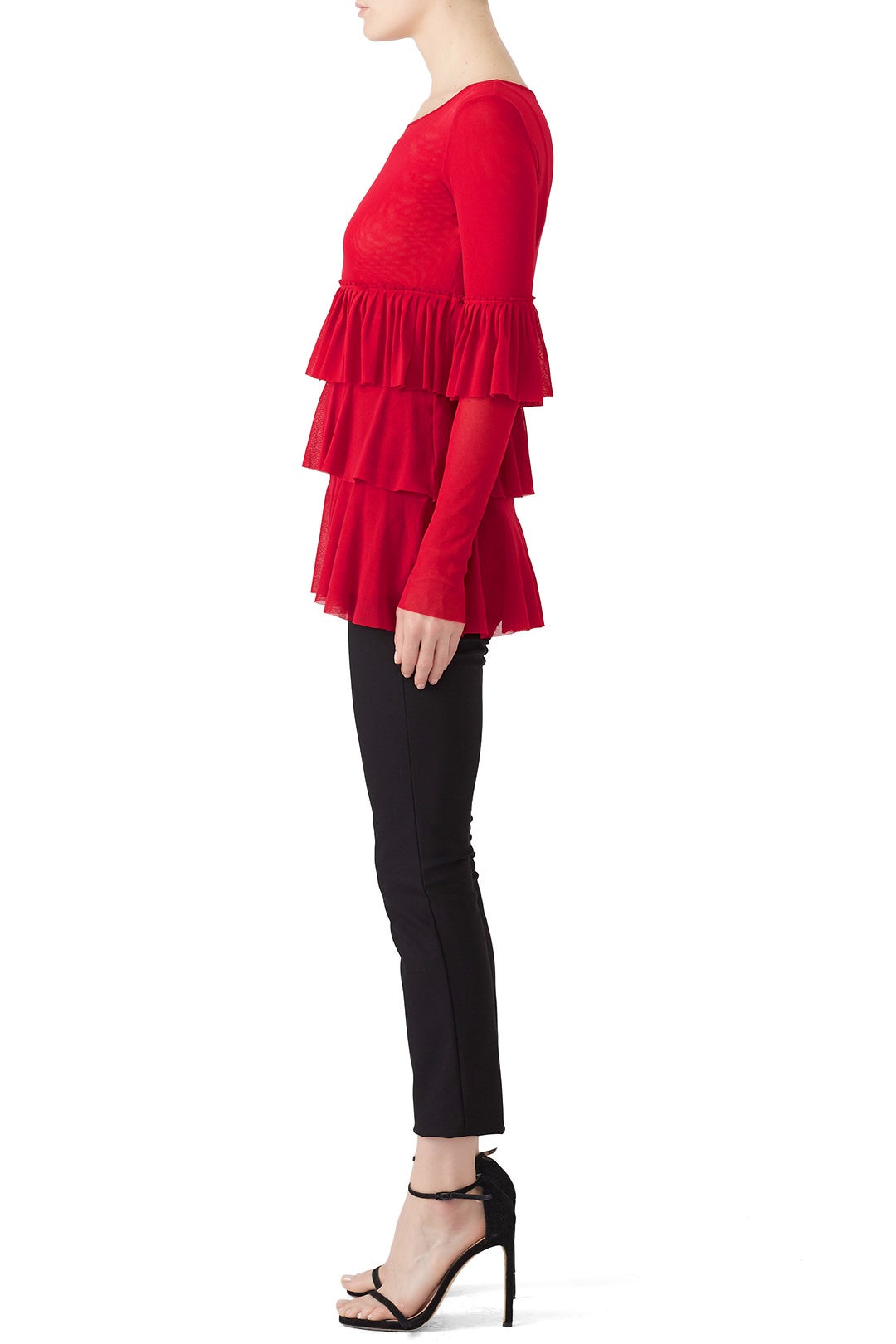 Solid Ruffle Top by Fuzzi 1