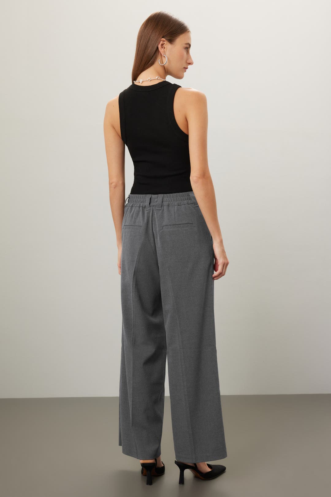 【2plan】Elin semi wide slit slacks Elin Pants by AKNVAS | Rent the Runway