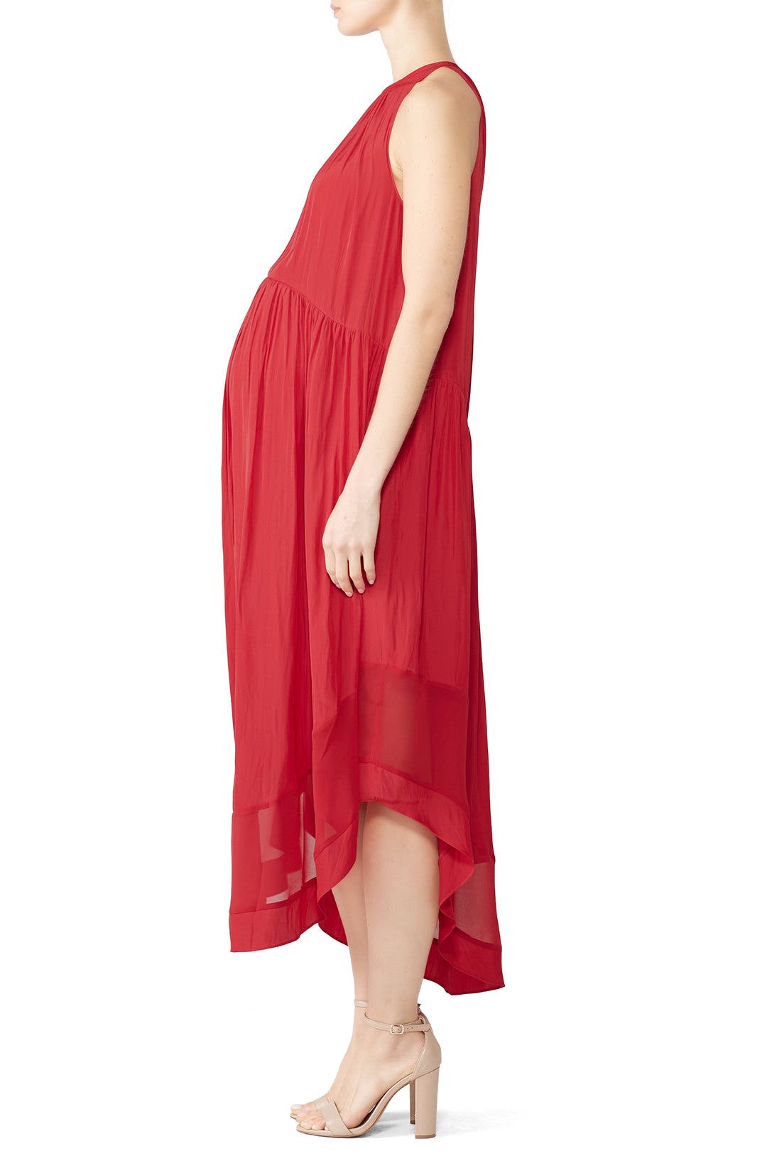 Red Gabrielle Maternity Dress by FOR 2 by Ramy Brook 2