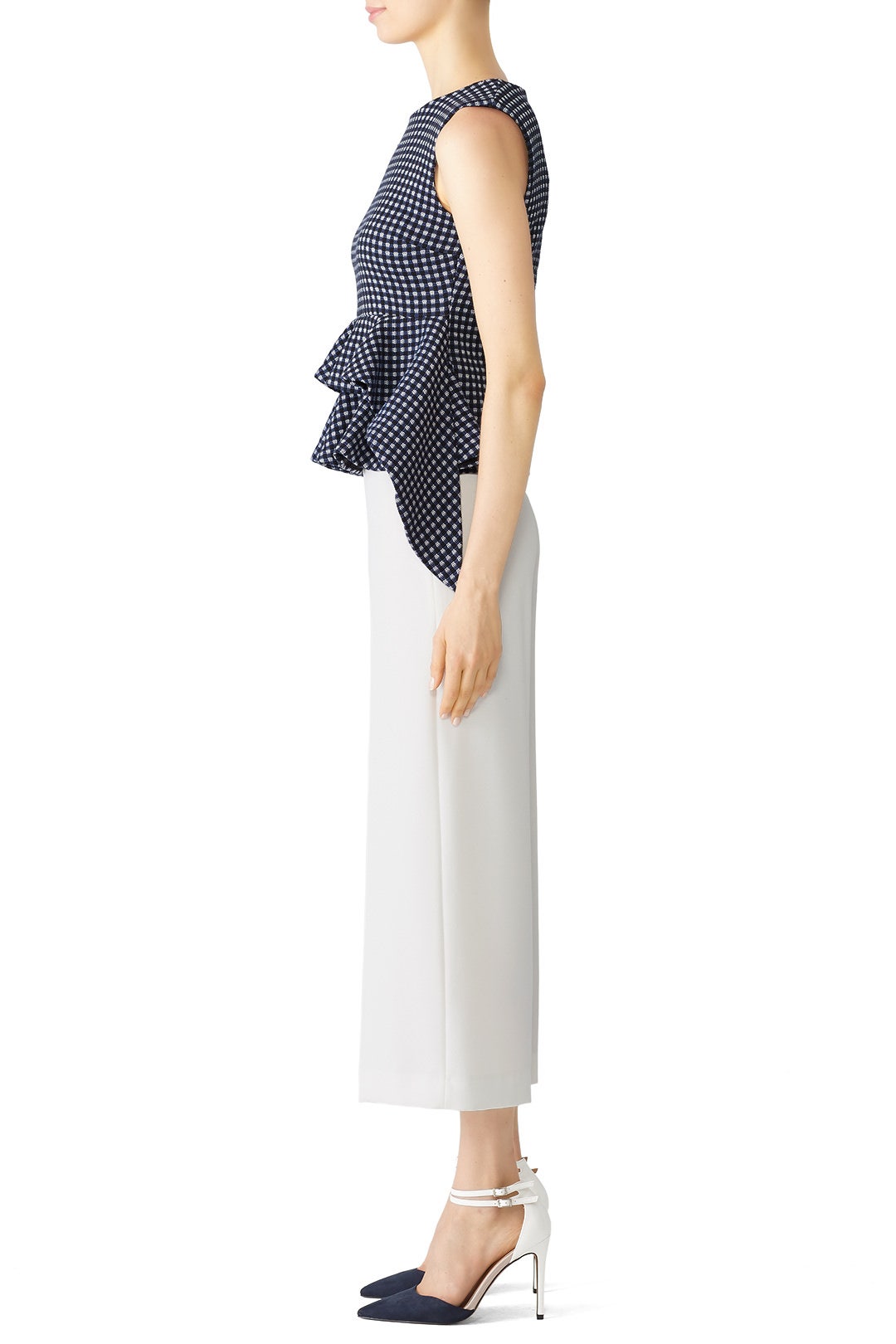Blue Herringbone Top by Christian Pellizzari 1