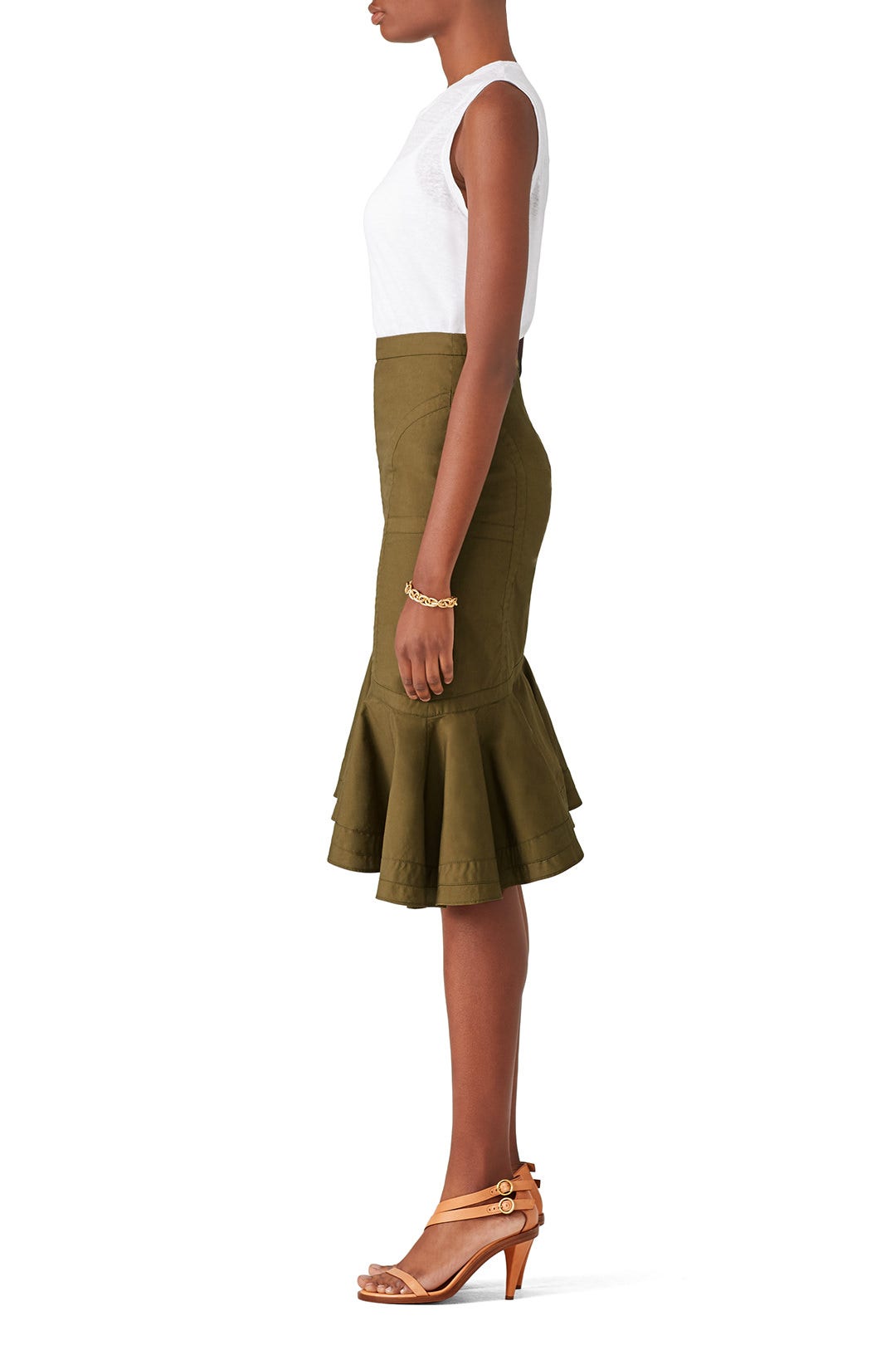 Green Marley Skirt by Fame & Partners 1