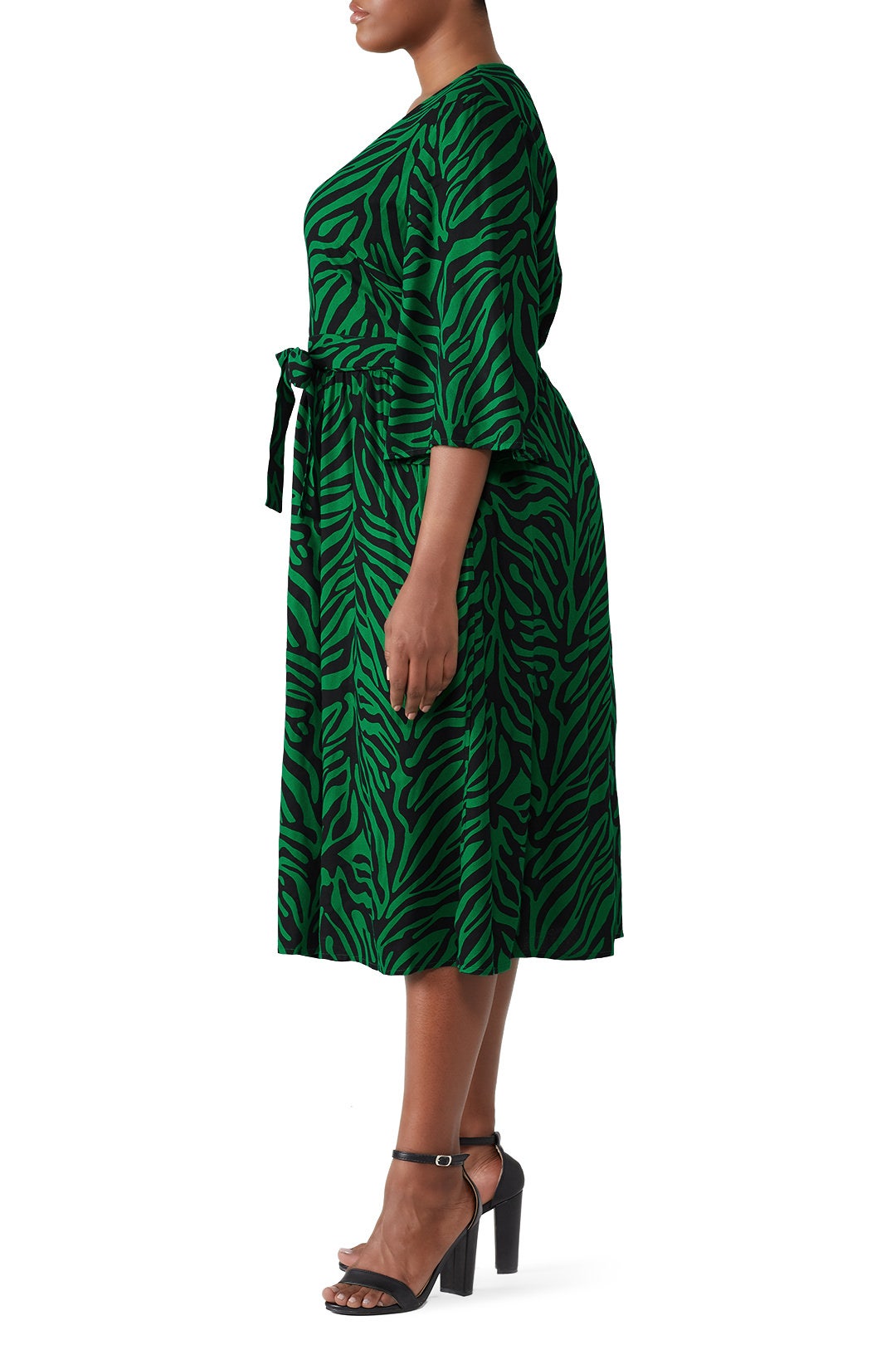Zebra Midi Dress by JUNAROSE | Rent the Runway