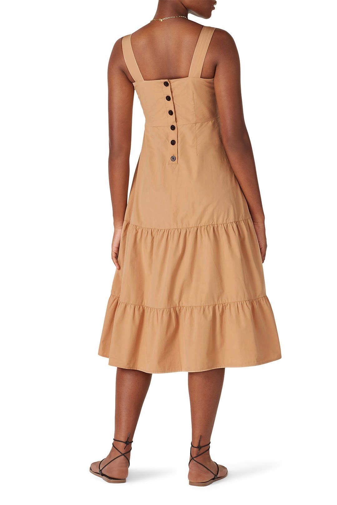 Poplin Tank Tiered Midi Dress by Madewell 2