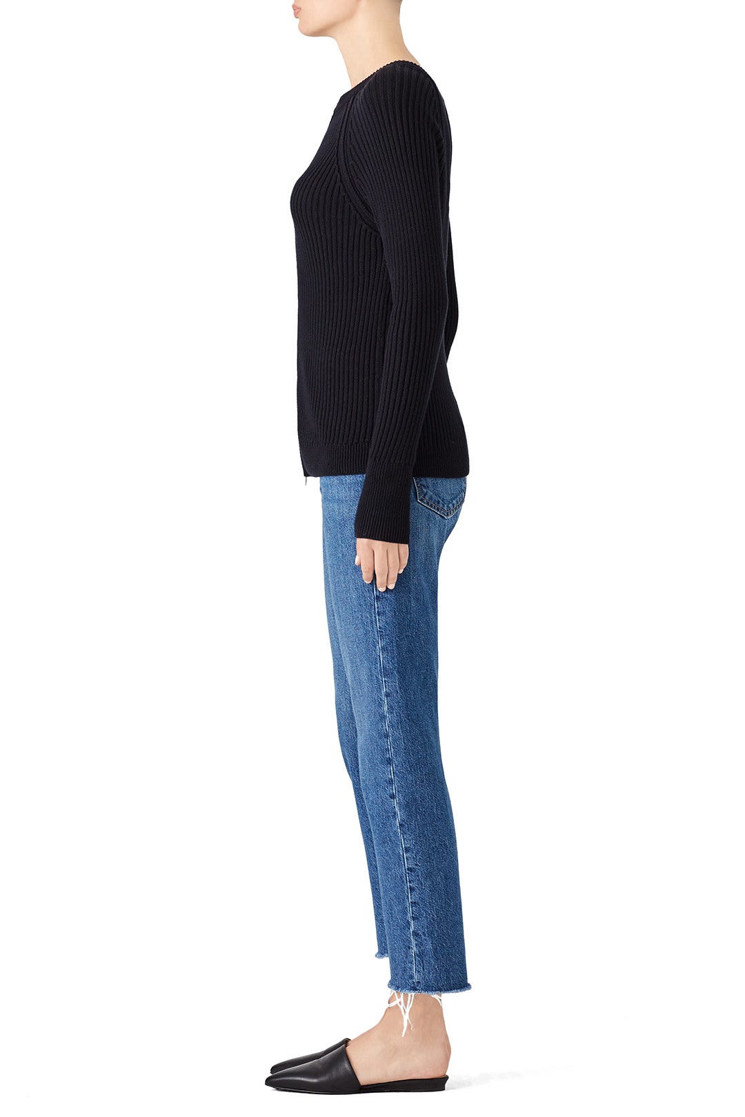 Black Zipper Knit by Michael Stars 1