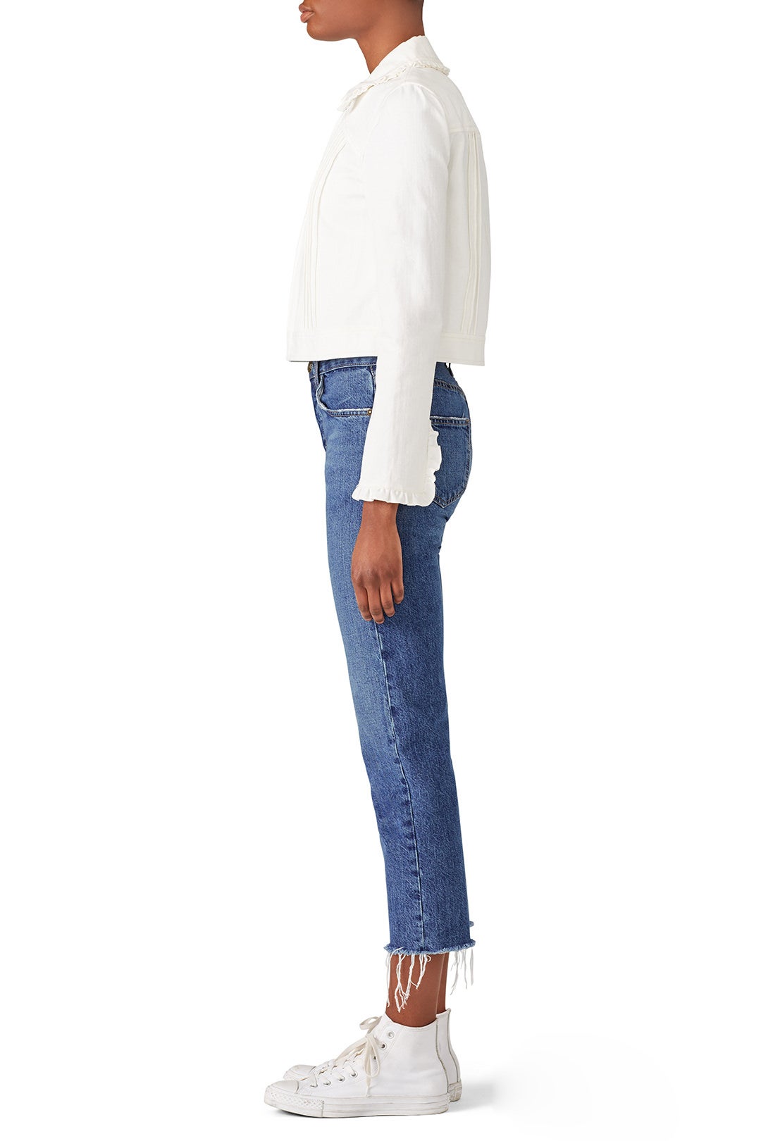 Twill Ruffle Jacket by Rebecca Taylor NYC 1