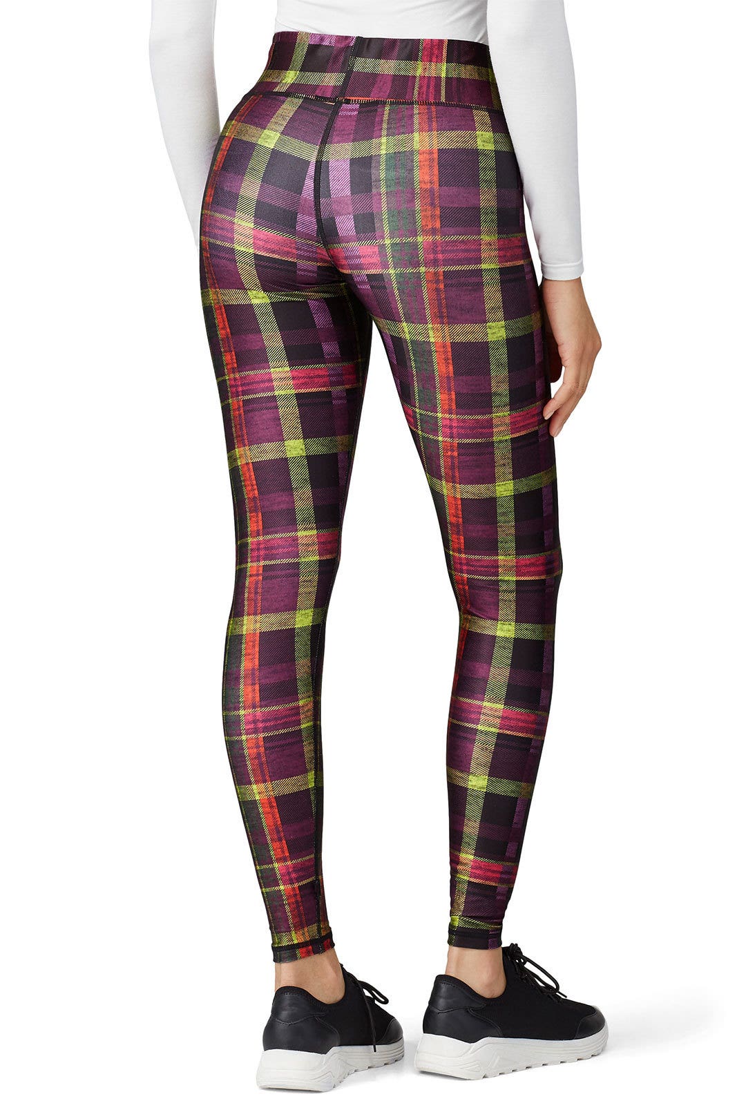 As If Plaid Tall Band Leggings by Terez 2