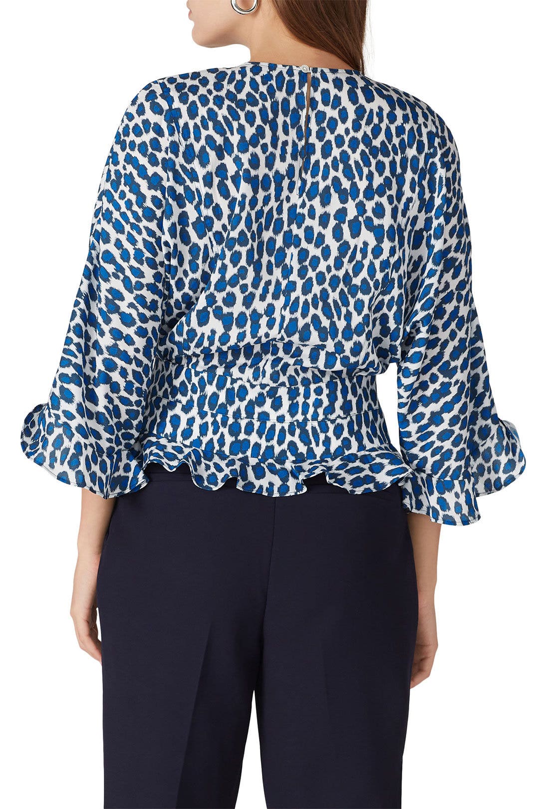 Leopard Ruffle Hem Top by Derek Lam 10 Crosby x RTR 2