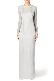 Silver Streak Gown by GALVAN