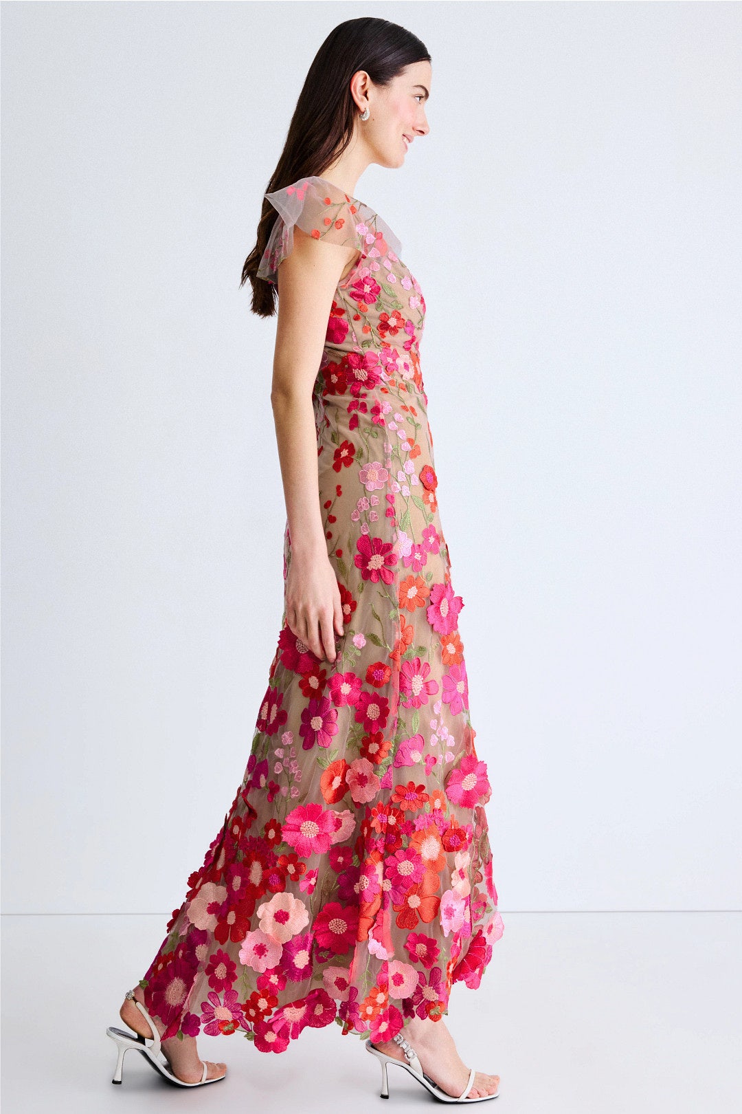 Embroidered Applique Gown by Ieena for Mac Duggal 1