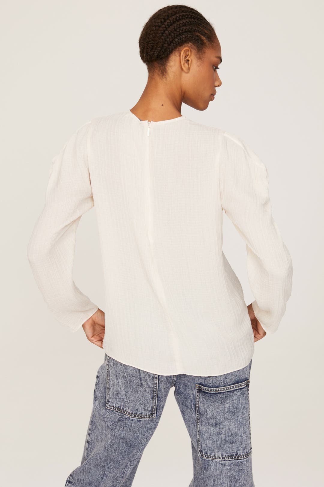 tibi bell sleeve top