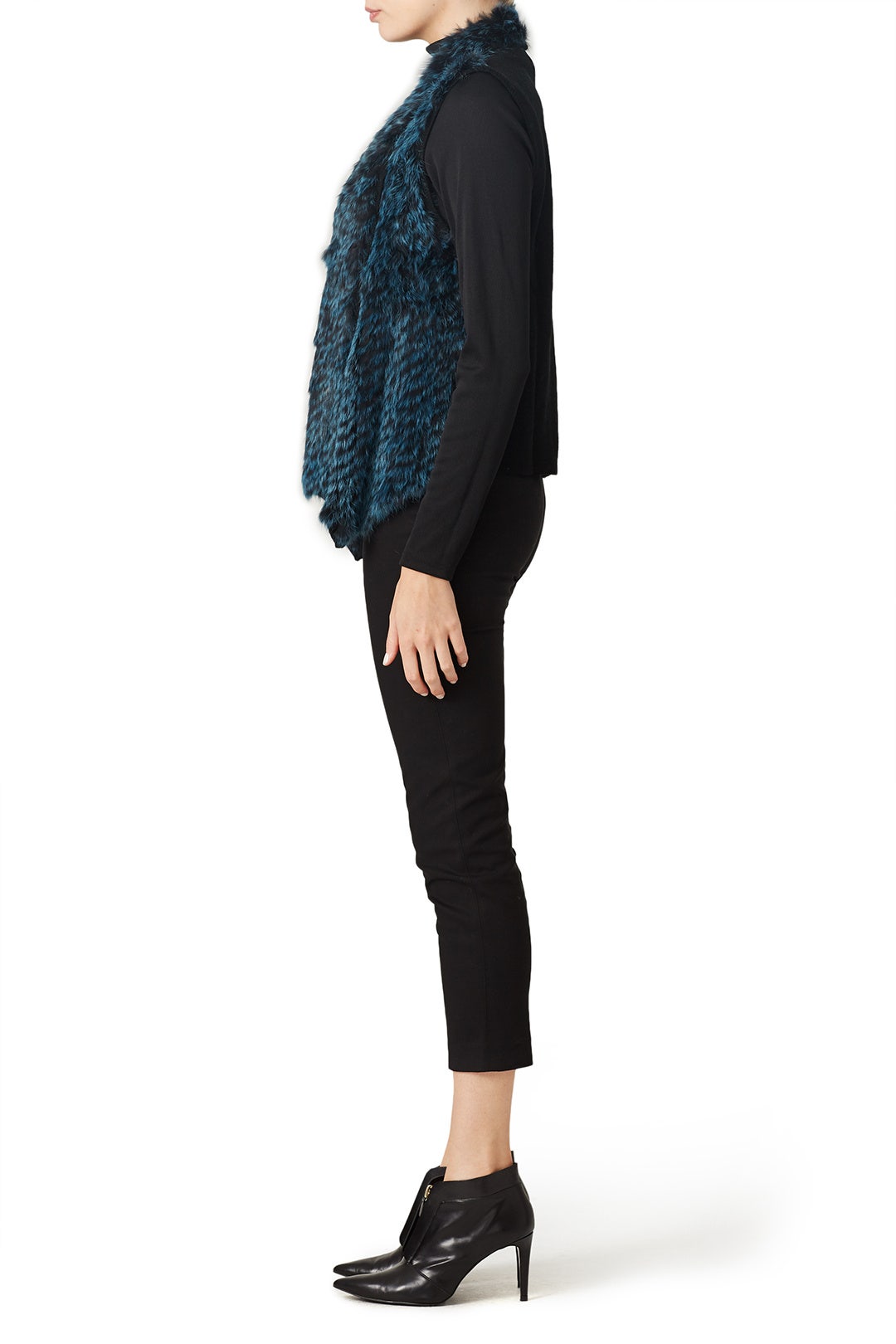 Emerald Genevieve Fur Vest by ELLIATT 1