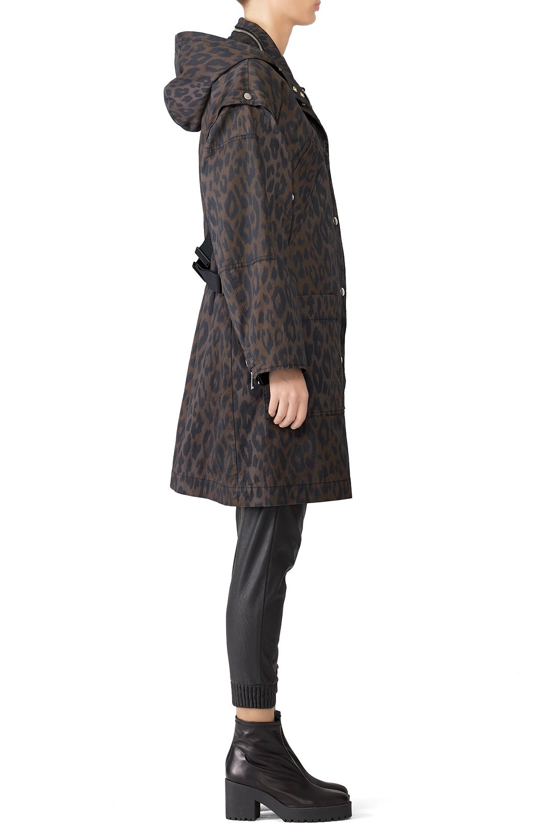 Charcoal Leopard Coat by Proenza Schouler White Label 2