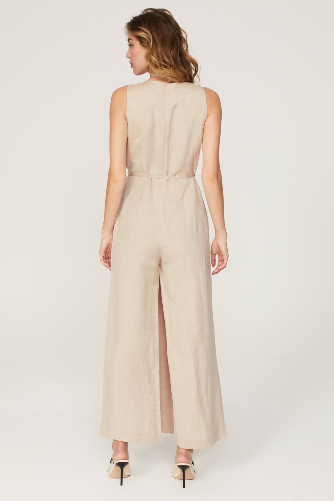 Oatmeal Apron Jumpsuit by Rosetta Getty x RTR | Rent the Runway