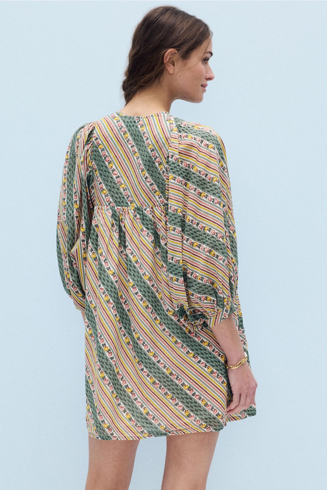 Daisy Striped Floral Dress by MILLE 2