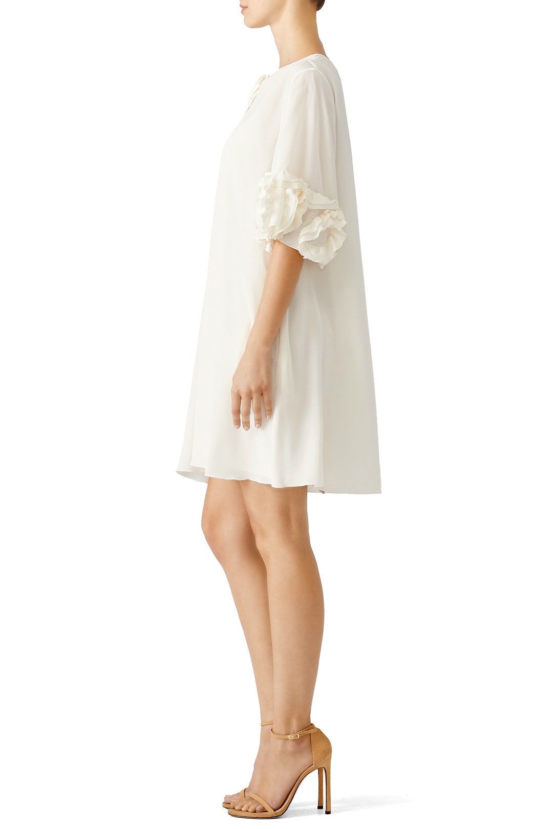 White Ruffle Shift by See by Chloé 2