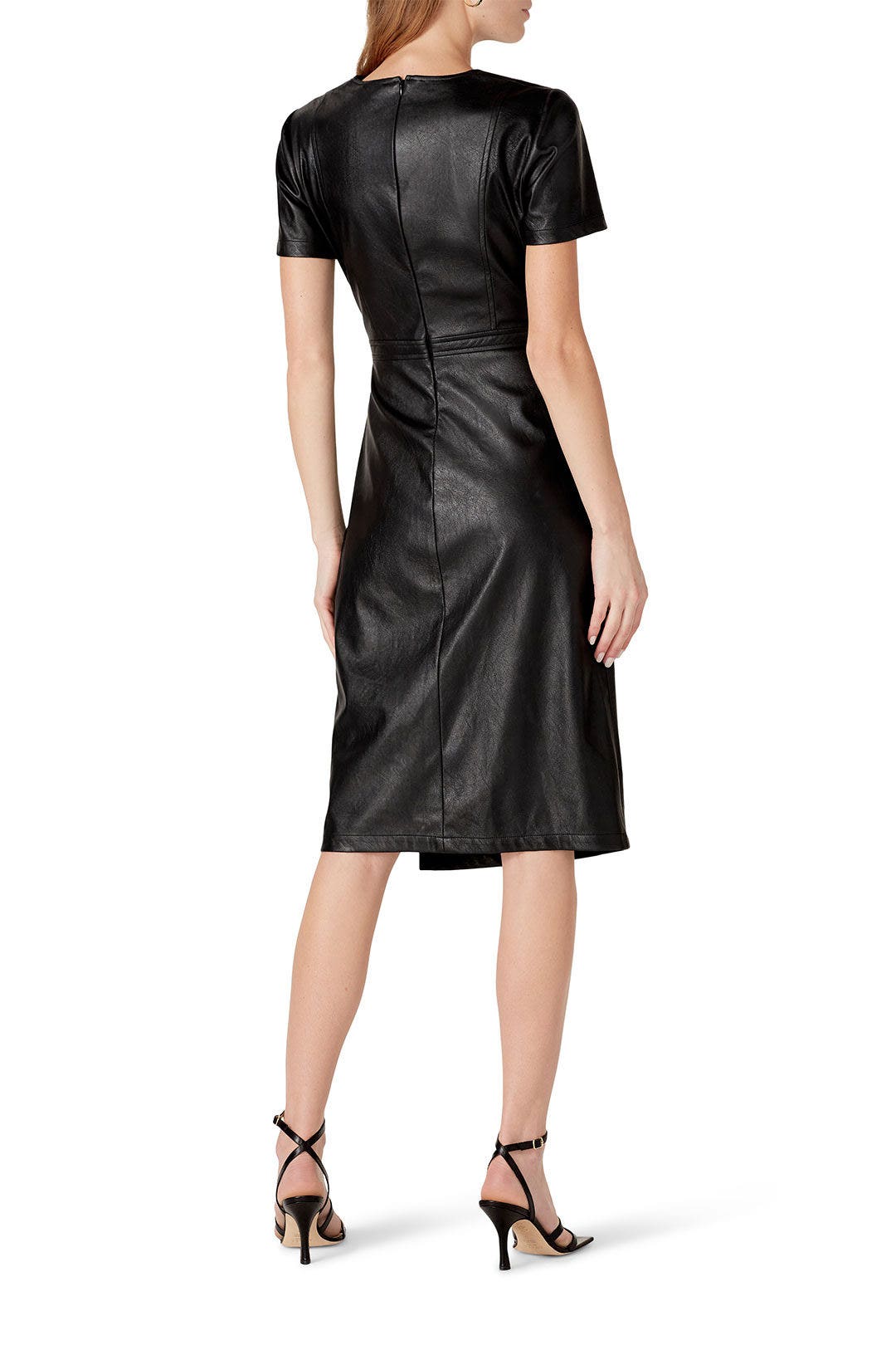 Faux Leather Pratt Dress by Shoshanna 2