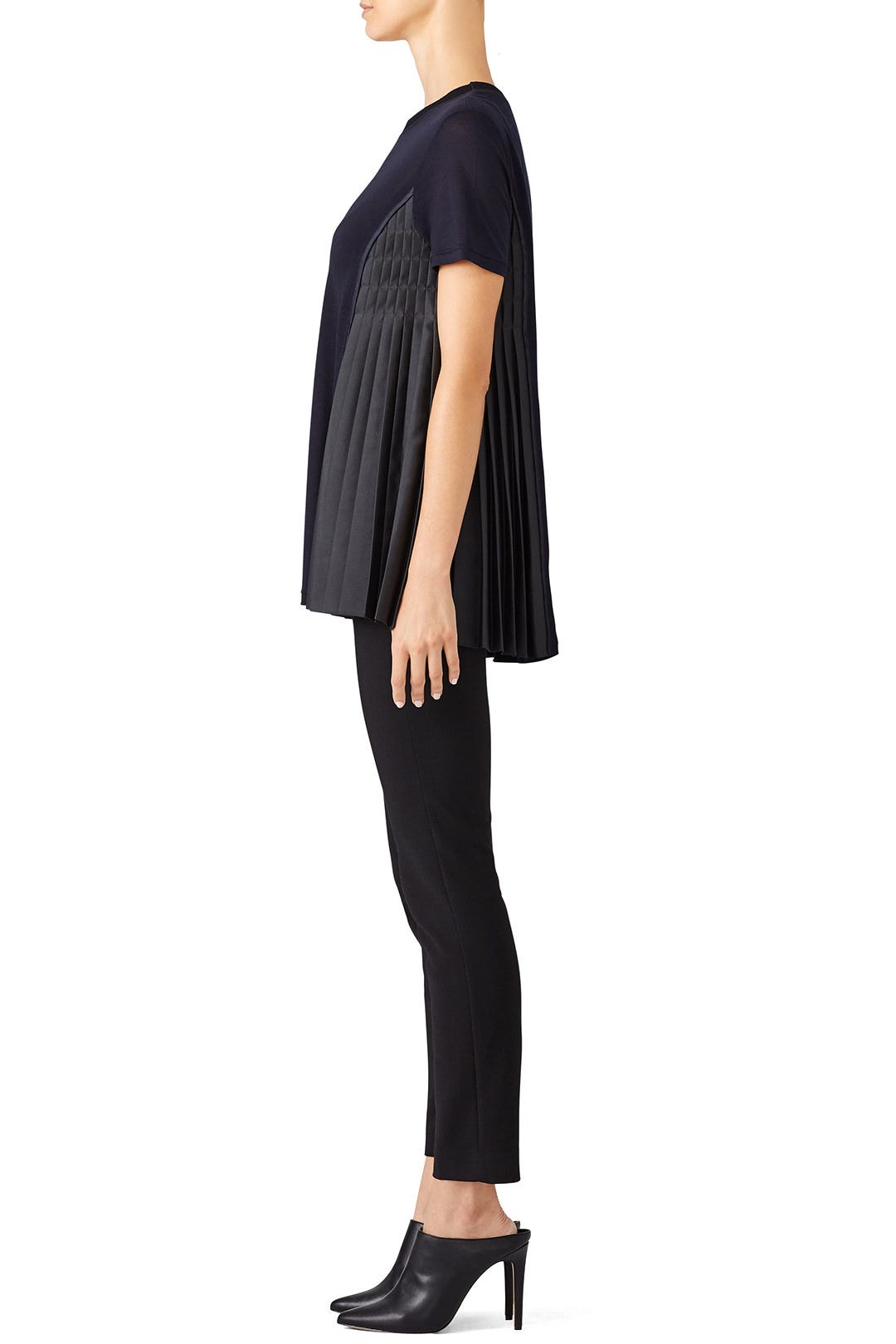Midnight Pleated Panel Top by ADEAM 1