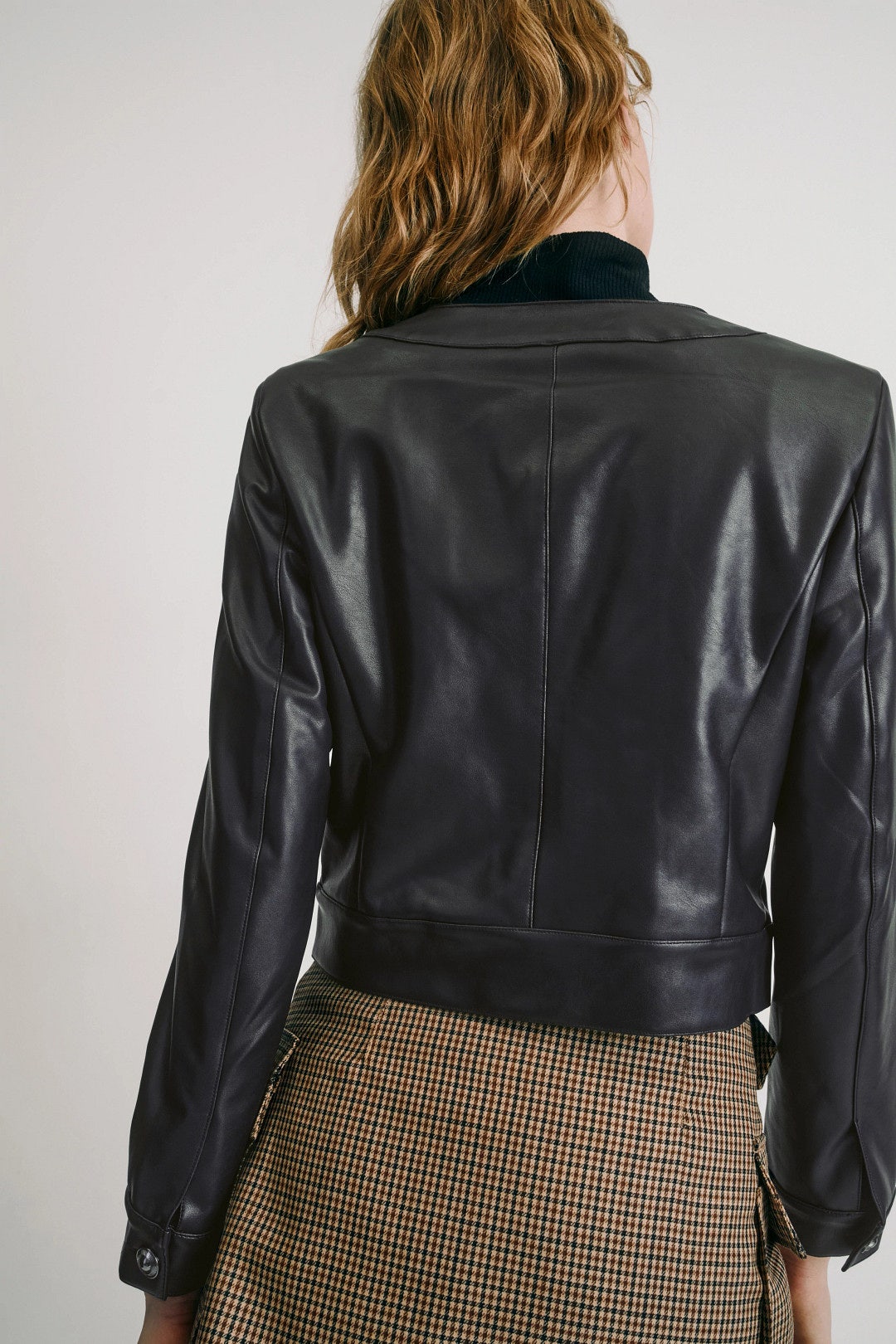 Vegan Leather Patch Pocket Jacket by Laundry by Shelli Segal 2