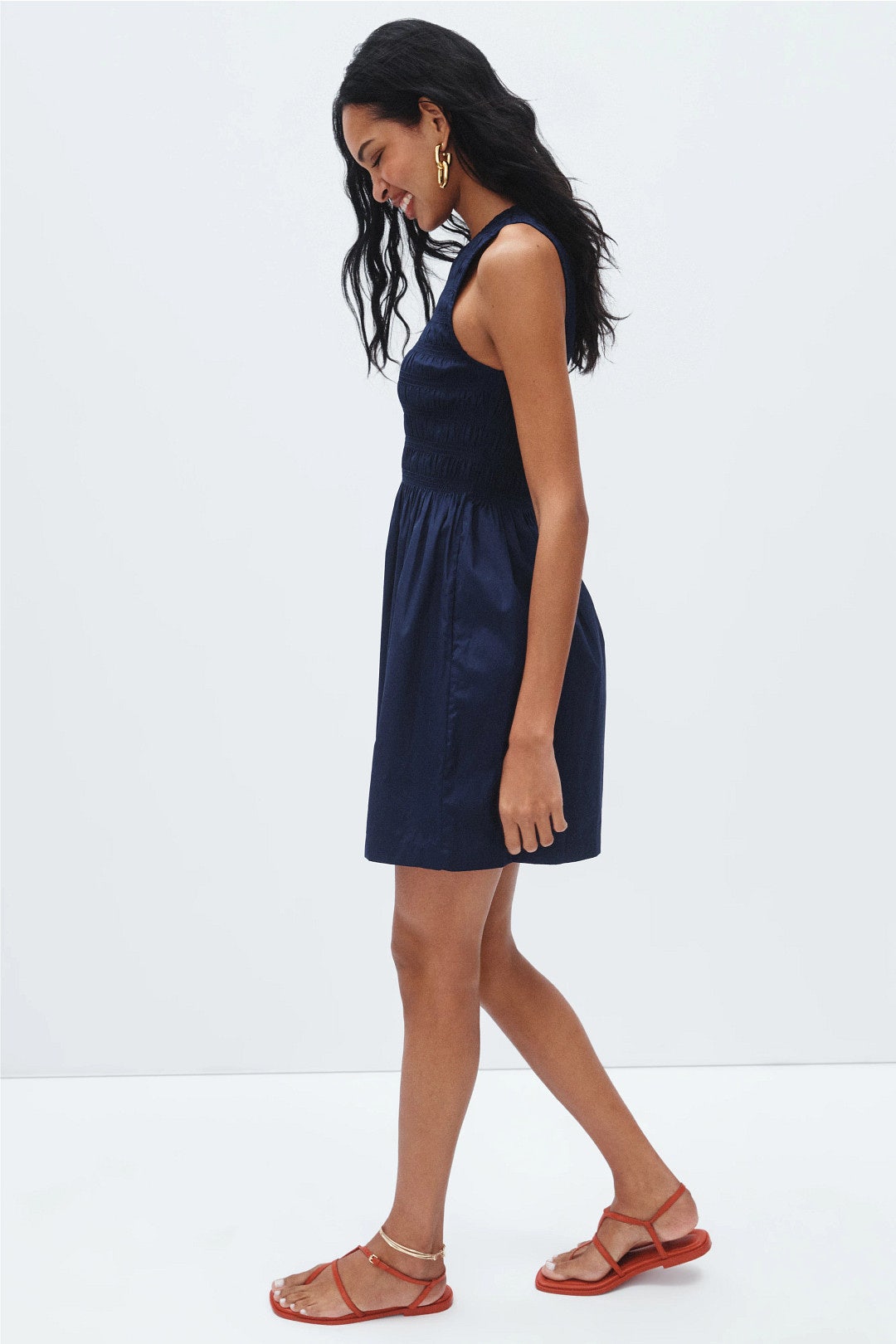 Selena Smocked Mini Dress by Madewell 1