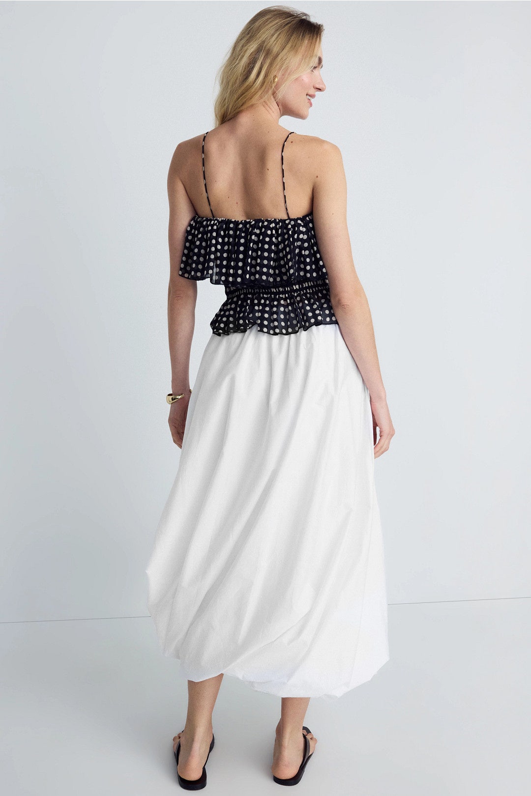 Twist Bubble Midi Skirt by Rosetta Getty x RTR 1